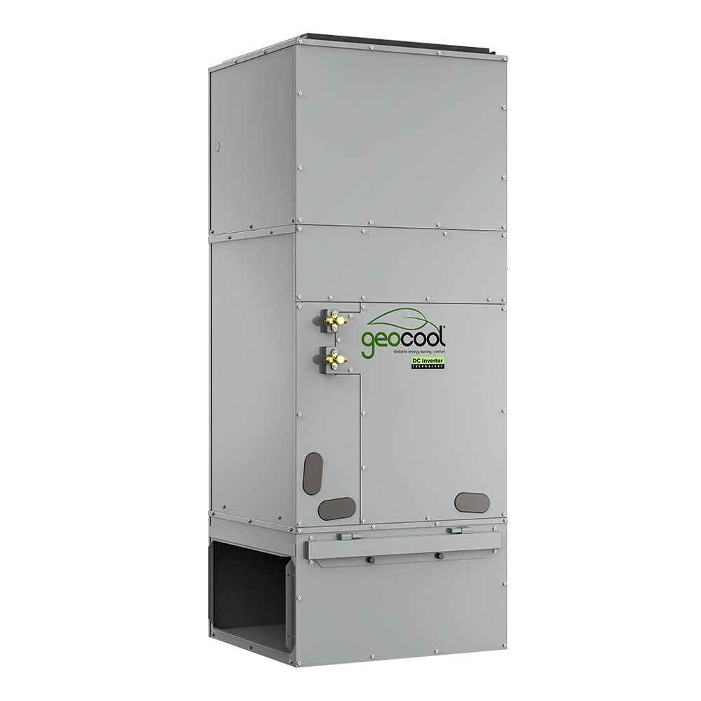 MrCool 5 Ton 71 EER2 GeoCool Vertical Split System with Return Air Box and Pre- Charged Line Set