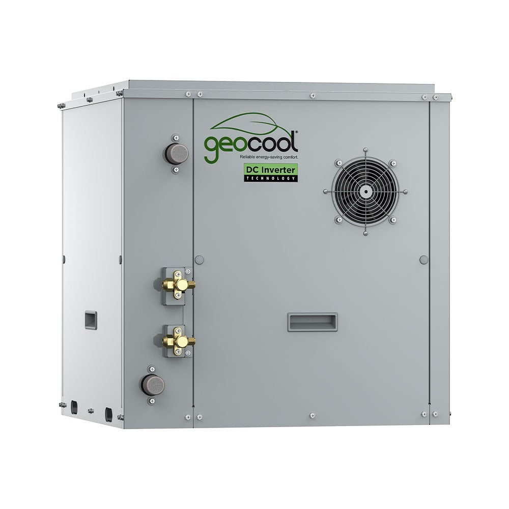 MrCool 5 Ton 71 EER2 GeoCool Vertical Split System with Return Air Box and Pre- Charged Line Set