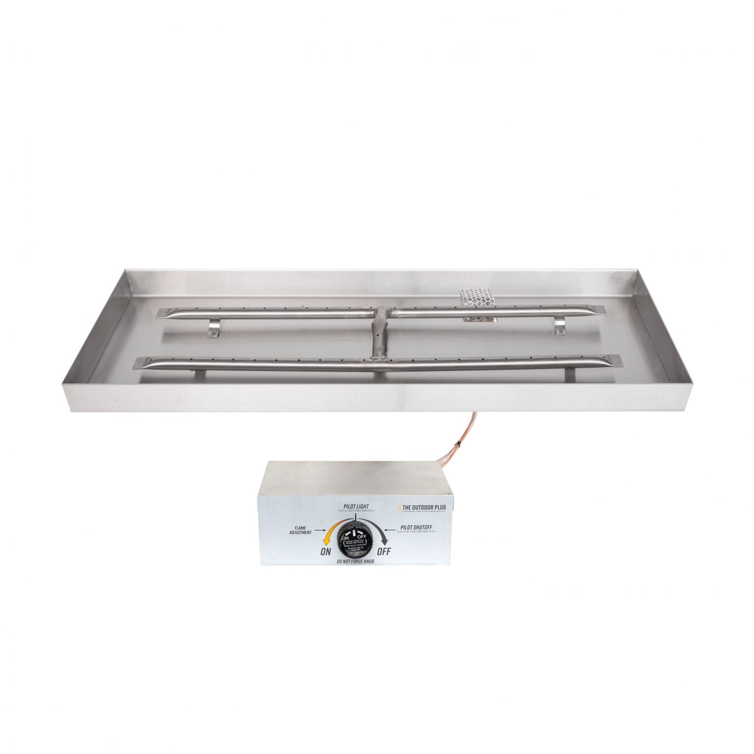 RECTANGULAR LIPLESS DROP IN PAN & SS “H” BURNER