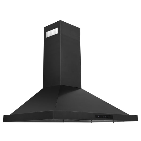ZLINE 36" Kitchen Package with Black Stainless Steel Dual Fuel Range, Convertible Vent Range Hood and Microwave Drawer (3KP-RABRH36-MW)