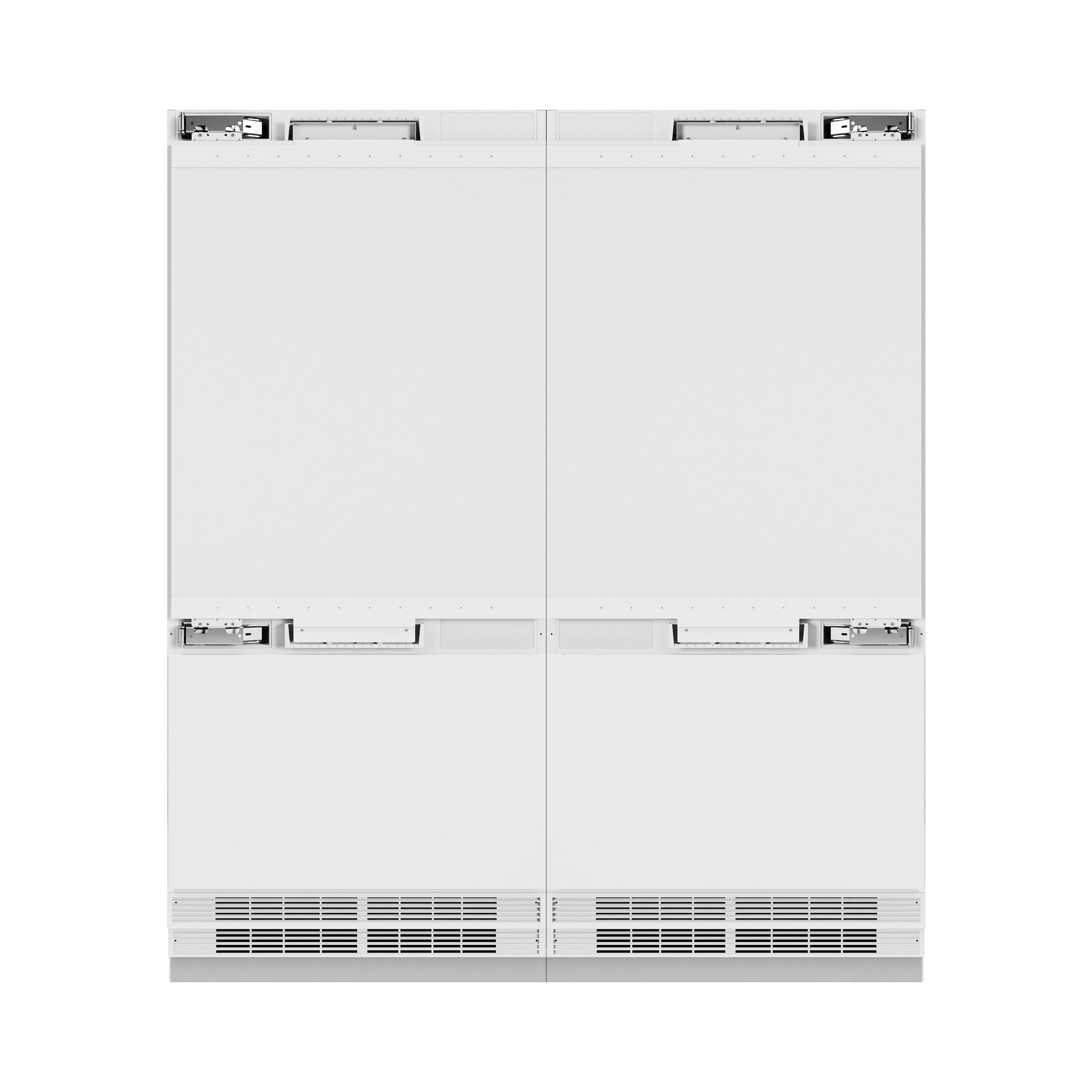 ZLINE 72 in. 39.6 cu. ft. Panel Ready French Door Built-In Bottom Freezer Refrigerator with Water Dispensers and Ice Makers (RBIT-72)