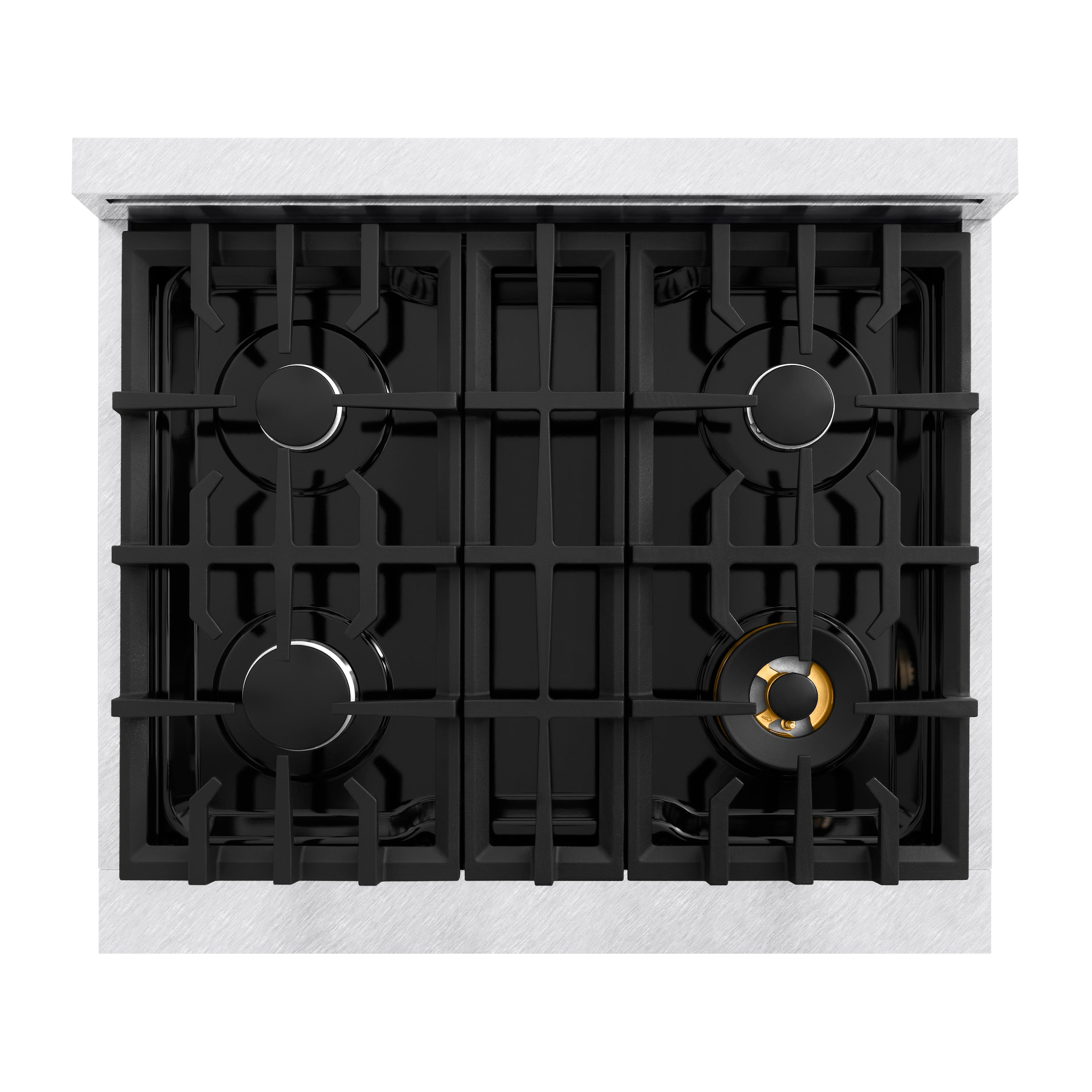 ZLINE 30 in. 4.2 cu. ft. Classic Gas Range with 4 Burner Cooktop and Convection Gas Oven in DuraSnow® Stainless Steel (CGRS-30)