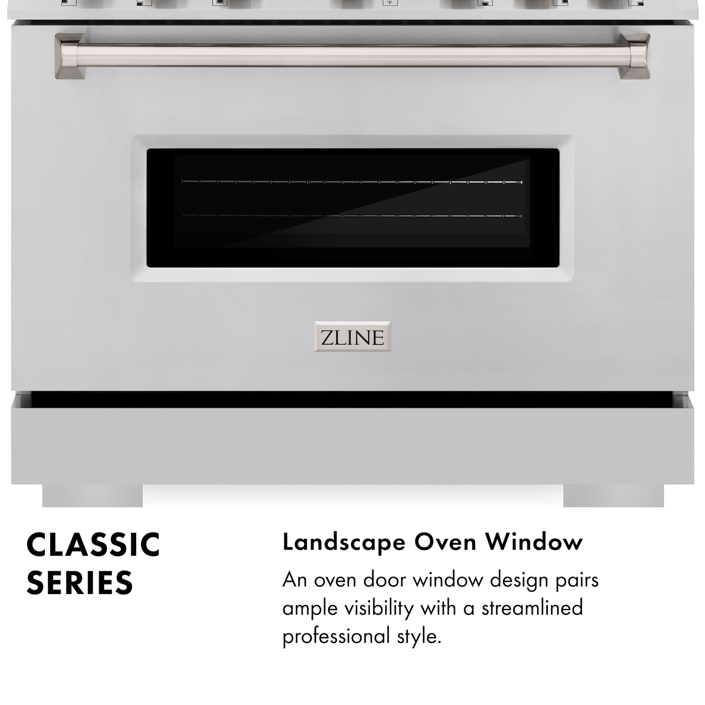 ZLINE 48 in. 6.7 cu. ft. Classic Double Oven Gas Range with 8 Burner Cooktop in Stainless Steel (CGR48)