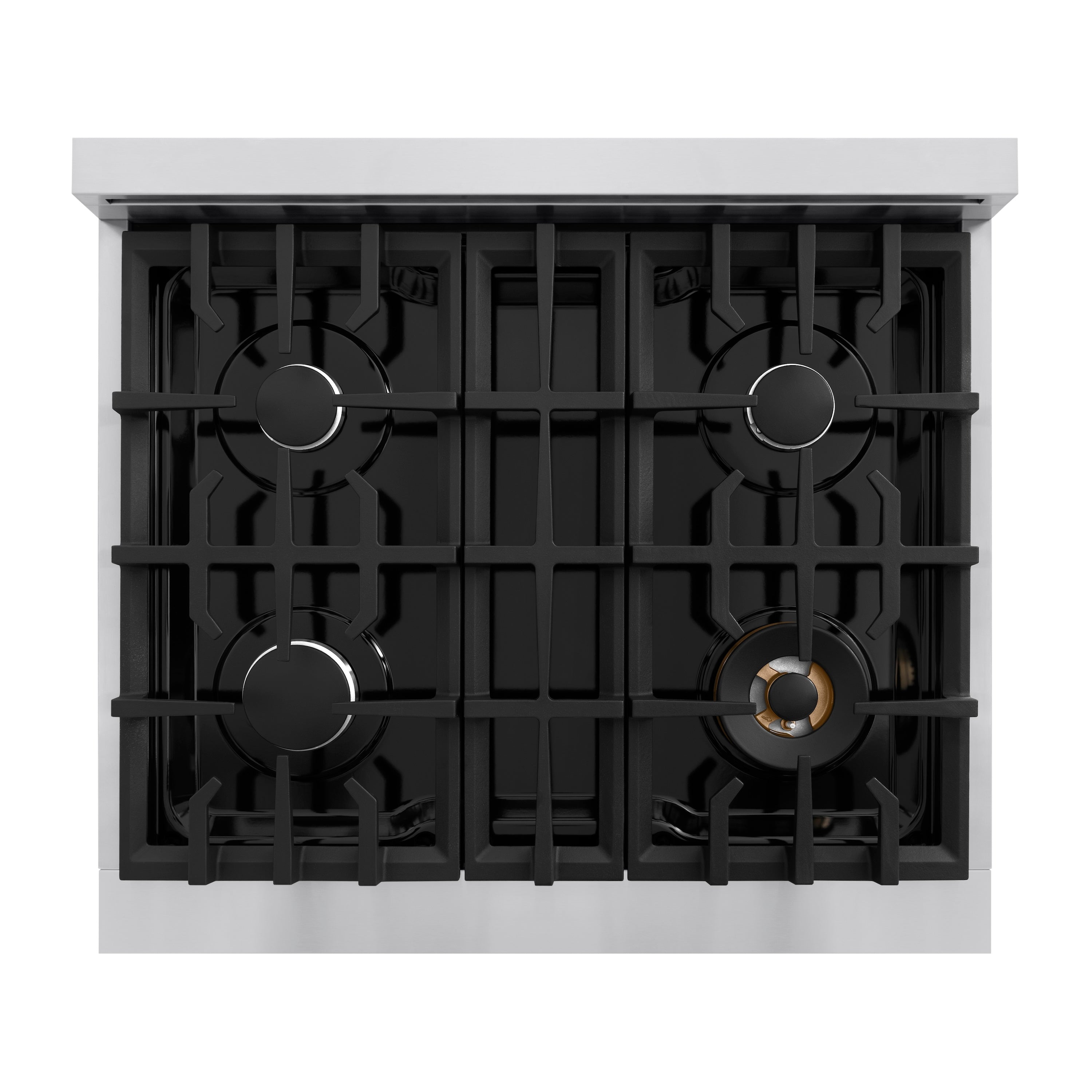 ZLINE 30 in. 4.2 cu. ft. Classic Dual Fuel Range with 4 Burner Gas Cooktop and Electric Convection Oven in Stainless Steel (CDR30)