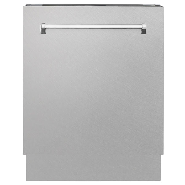 ZLINE Kitchen Appliance Package - 30" Stainless Steel Dual Fuel Range, Range Hood, Microwave Drawer and Tall Tub Dishwasher (4KP-RARH30-MWDWV)