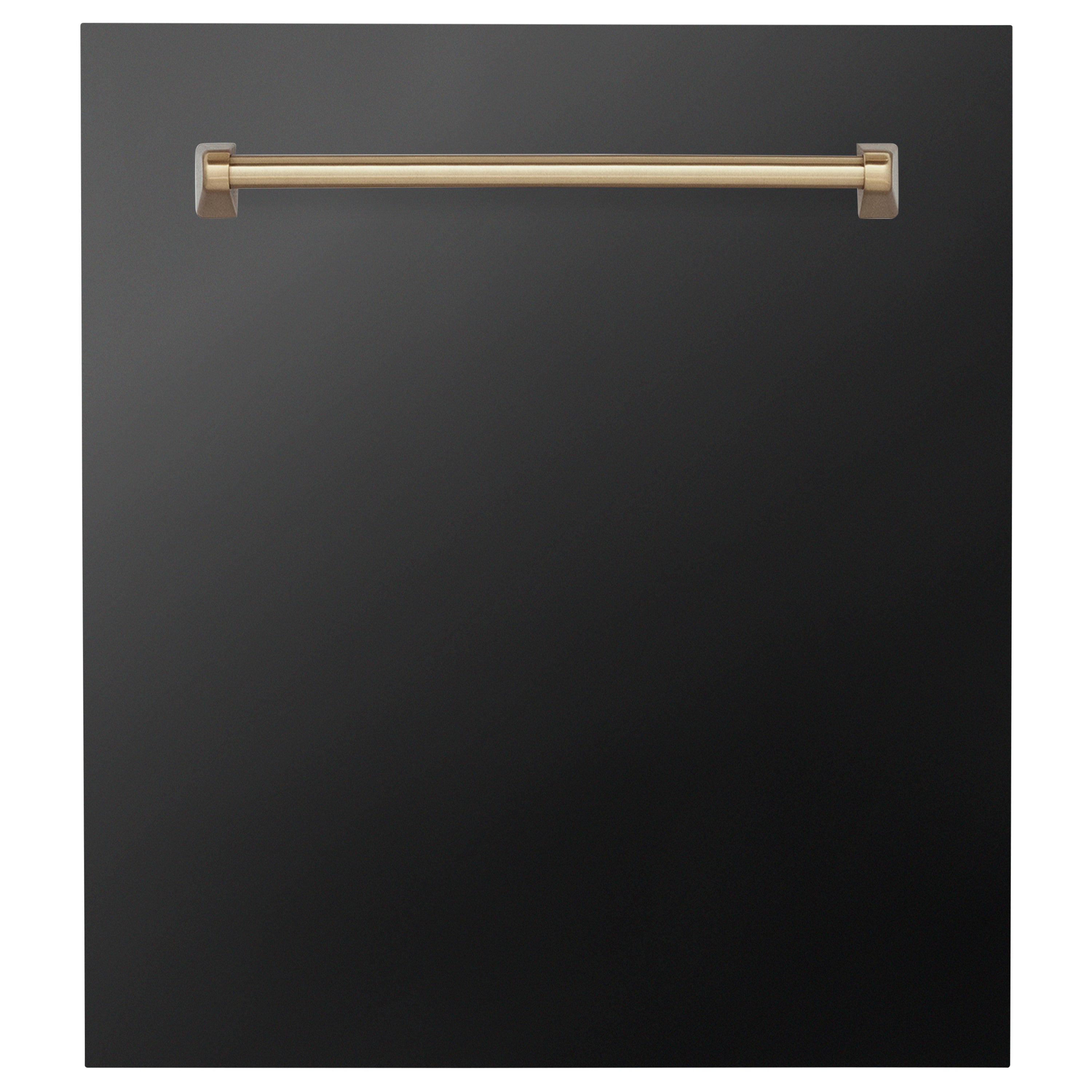 ZLINE 36 in. Autograph Edition Convertible Stainless Steel Range Hood with Black Matte Shell and Champagne Bronze Handle (KB4STZ-BLM36-CB)