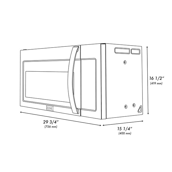 ZLINE Appliances 30" Kitchen Package with Stainless Steel Gas Range, Modern Over The Range Microwave and Tall Tub Dishwasher (3KP-SGROTR30-DWV)