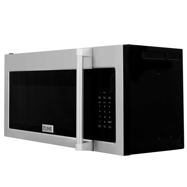 ZLINE Kitchen Package with Stainless Steel Refrigeration, 30" Dual Fuel Range and Traditional Over the Range Microwave (3KPR-RAOTRH30)