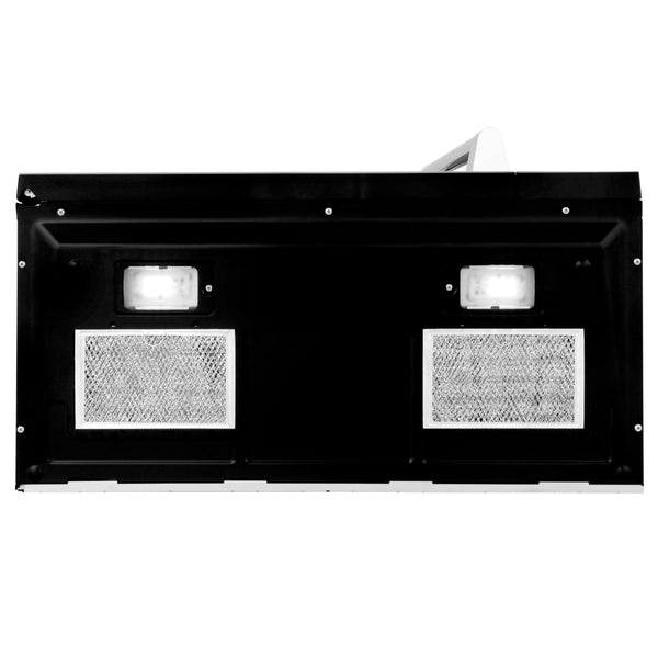 ZLINE 30" 1.5 cu. ft. Over the Range Microwave in Fingerprint Resistant Stainless Steel with Traditional Handle and Set of 2 Charcoal Filters (MWO-OTRCFH-30-SS)