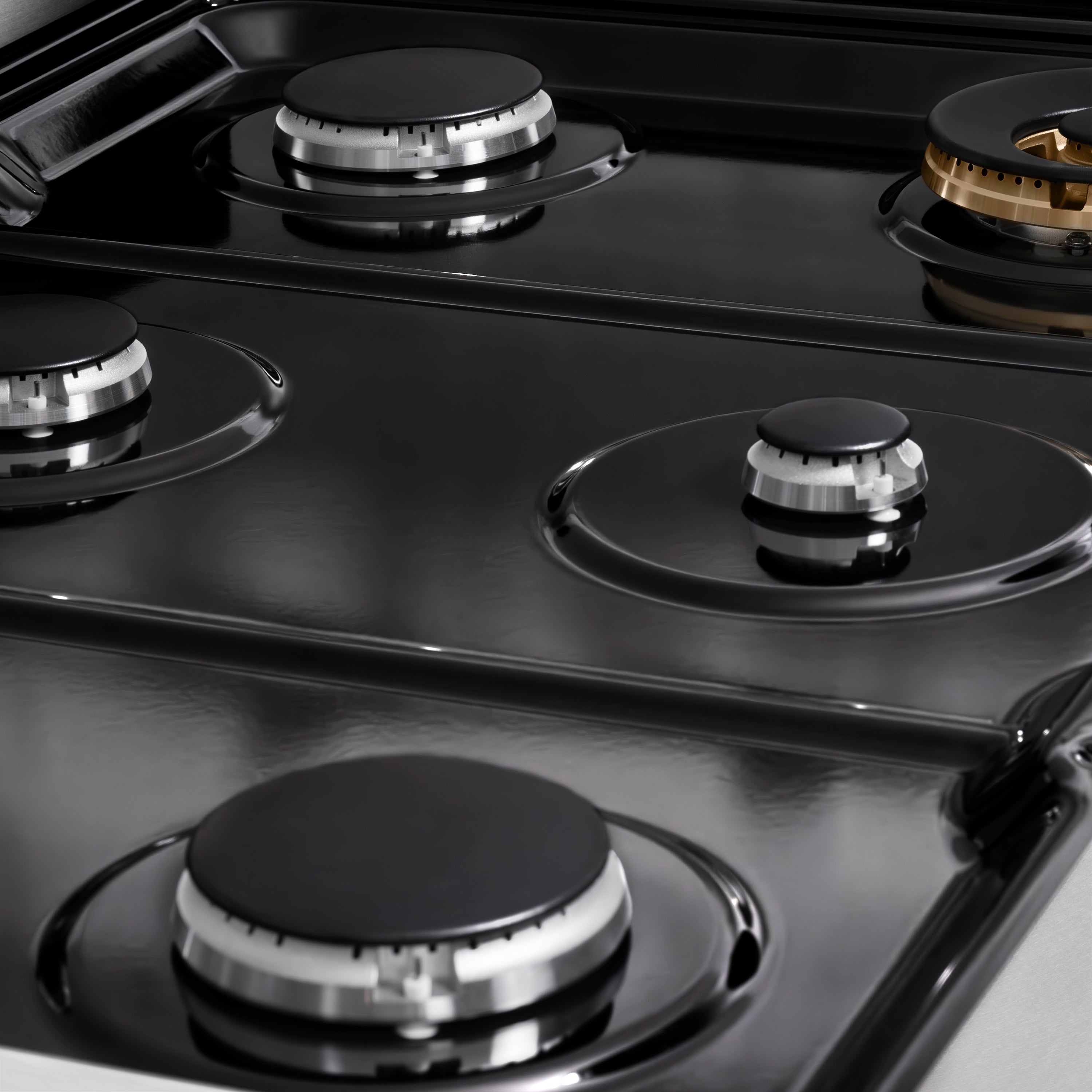 ZLINE 36 in. Paramount Gas Rangetop with 6 Burners and Porcelain Cooktop in DuraSnow® Stainless Steel (SRTS-36)