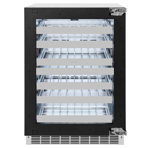 ZLINE 24 Inch Dual-Zone Wine Cooler with Panel-Ready Door (RWDPO-24)