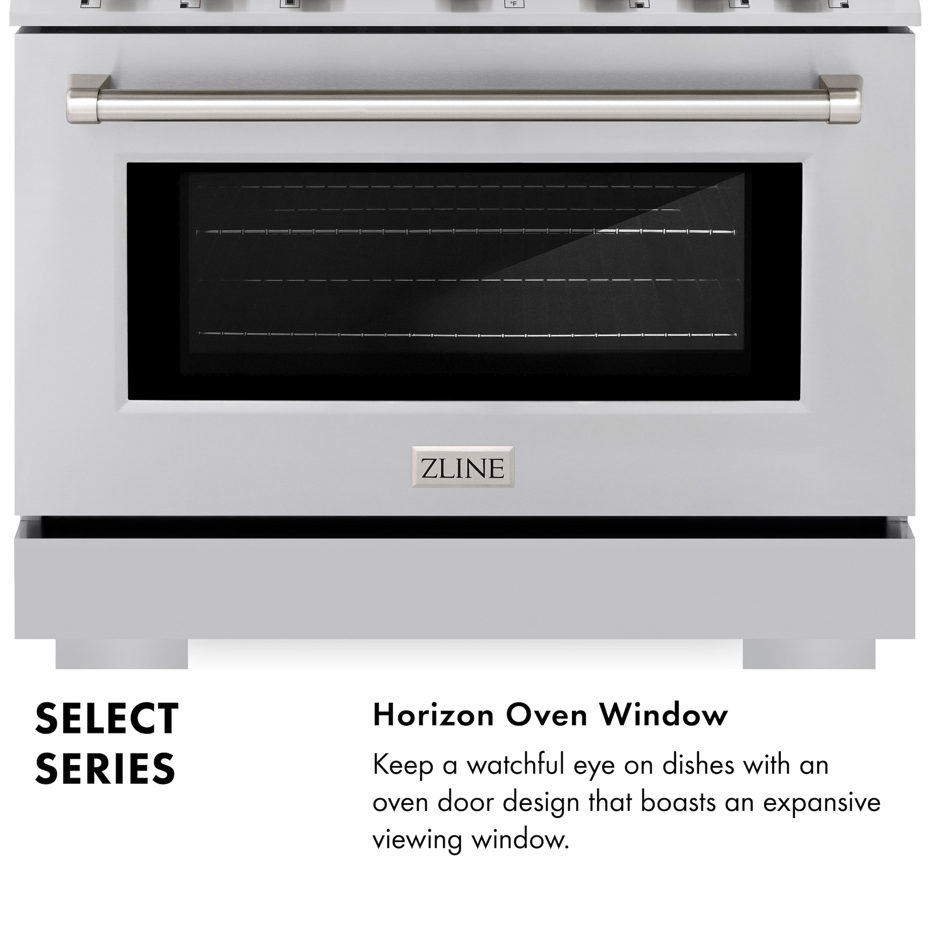 ZLINE 48 in. 6.7 cu. ft. Select Double Oven Gas Range with 8 Burner Cooktop in Stainless Steel (HGR48)