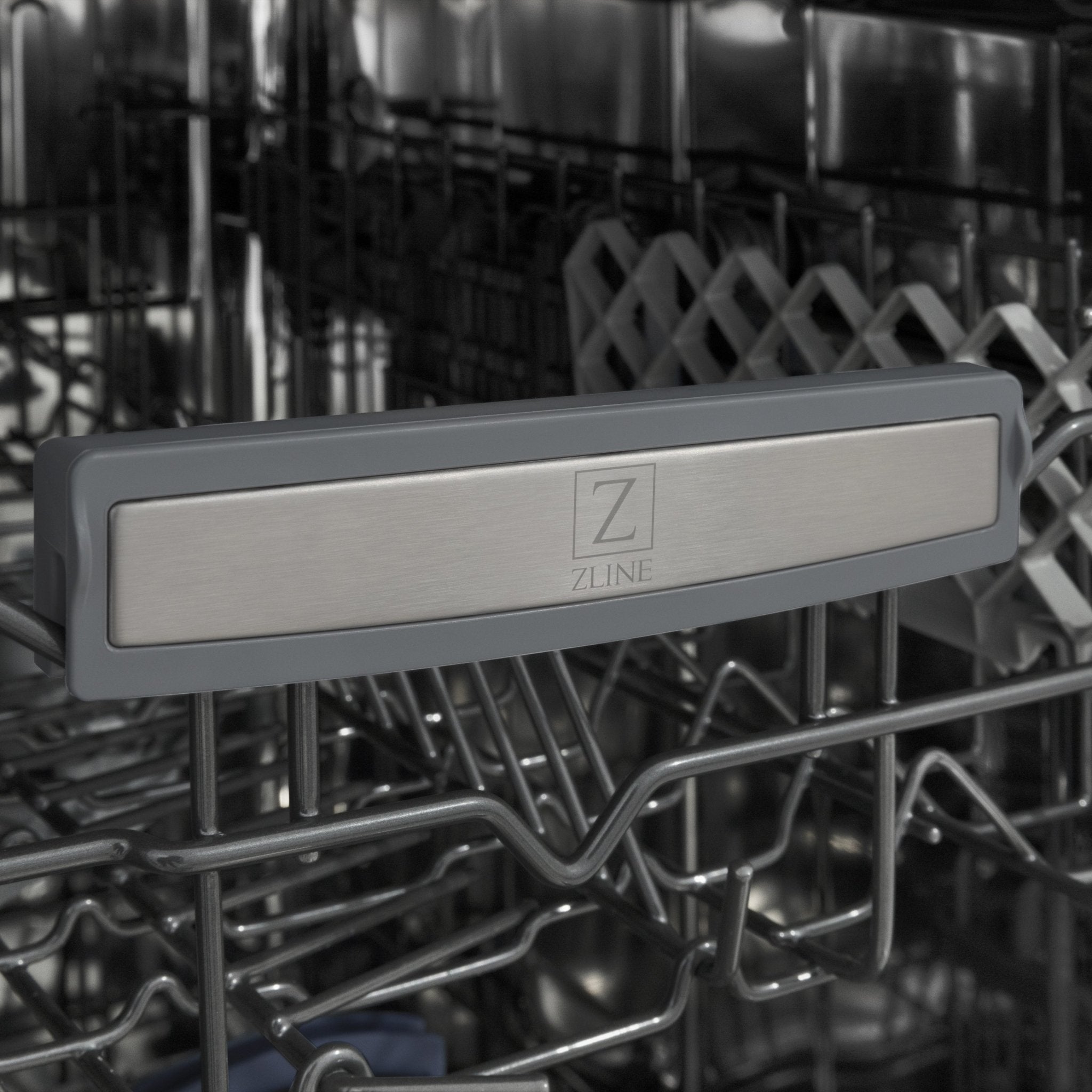 ZLINE 18" Tallac Series 3rd Rack Top Control Dishwasher in Stainless Steel and Traditional Handle, 51dBa (DWV-18)