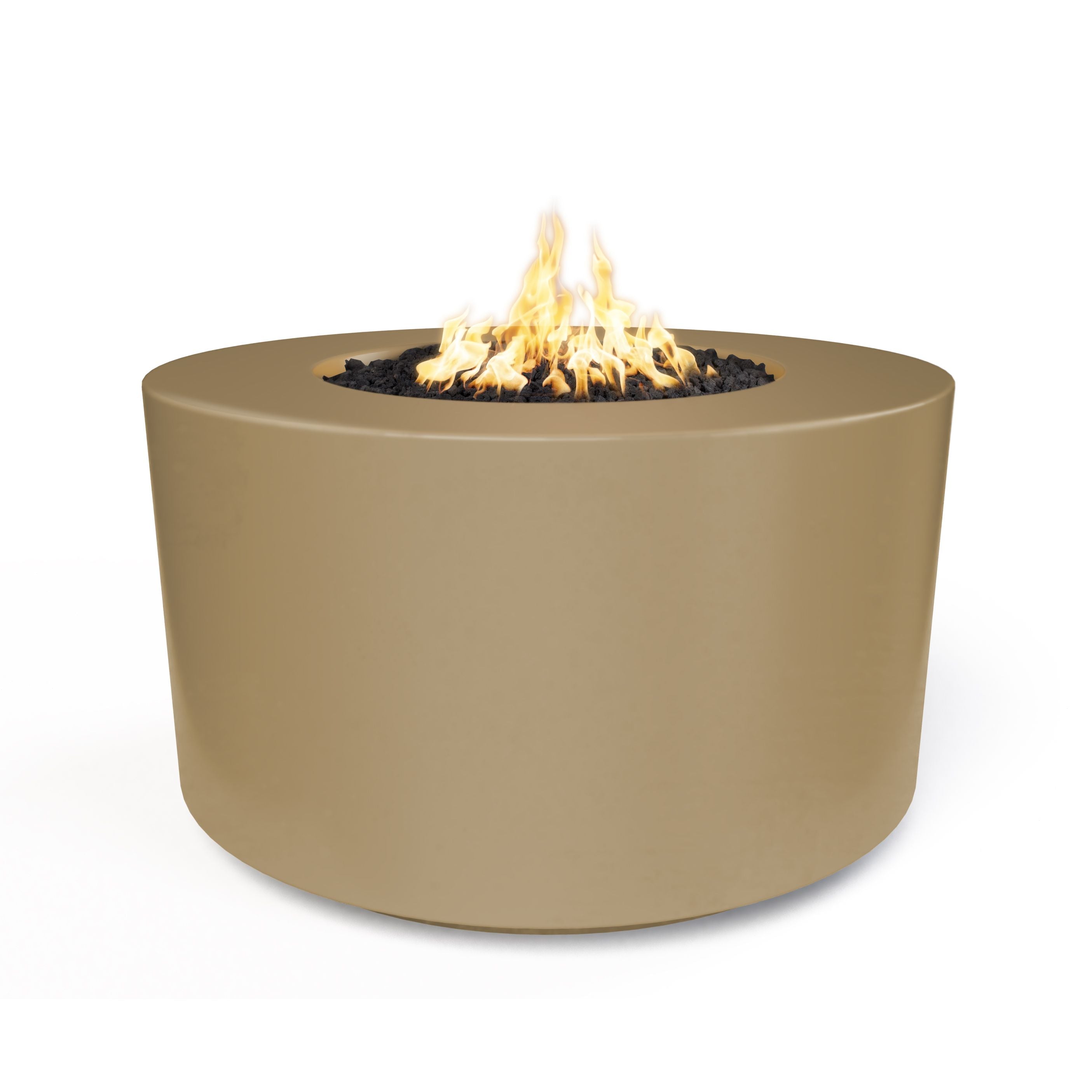 The Outdoor Plus Florence Fire Table – GFRC Concrete - 24″ Tall