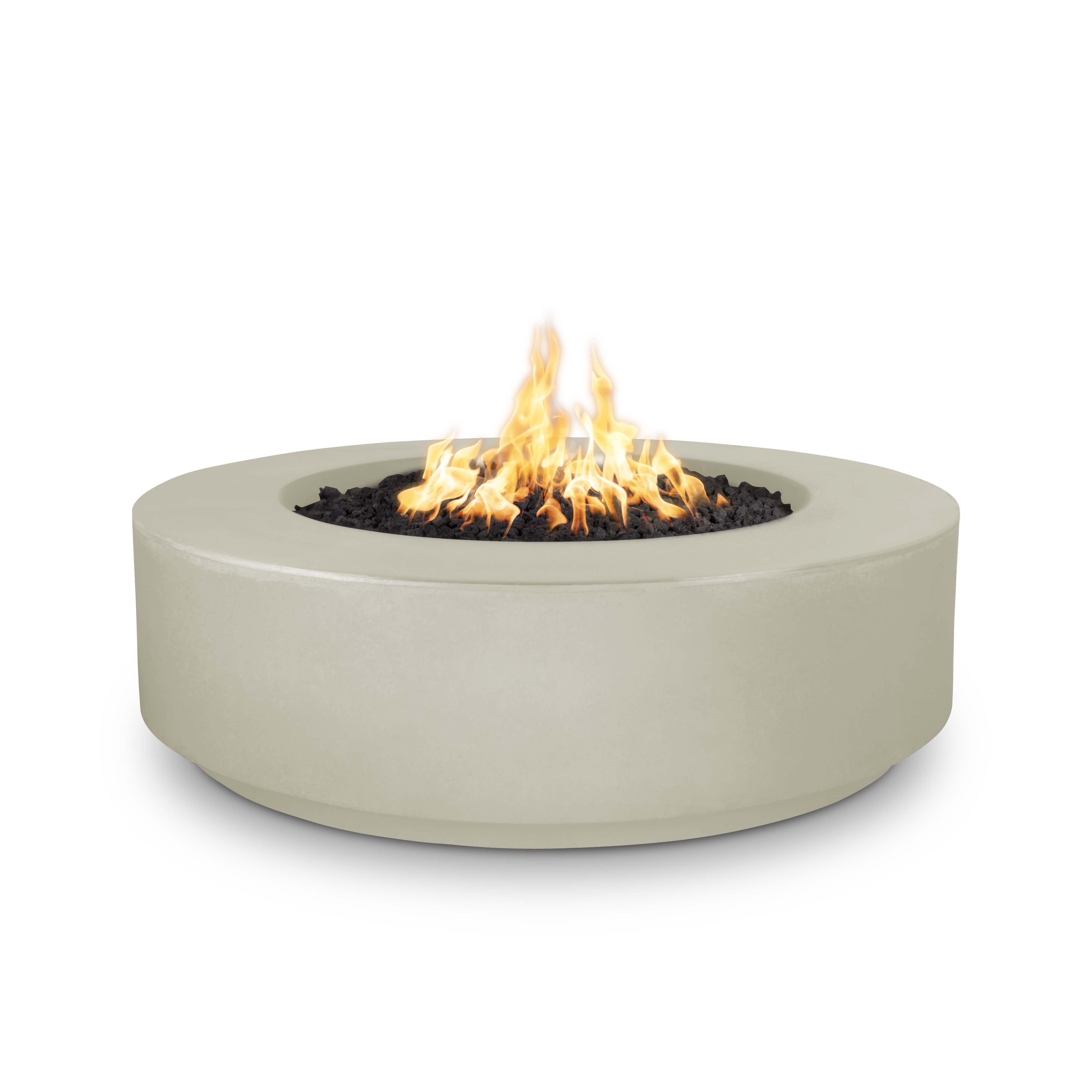 The Outdoor Plus Florence Fire Pit - GFRC Concrete – 12″ Tall