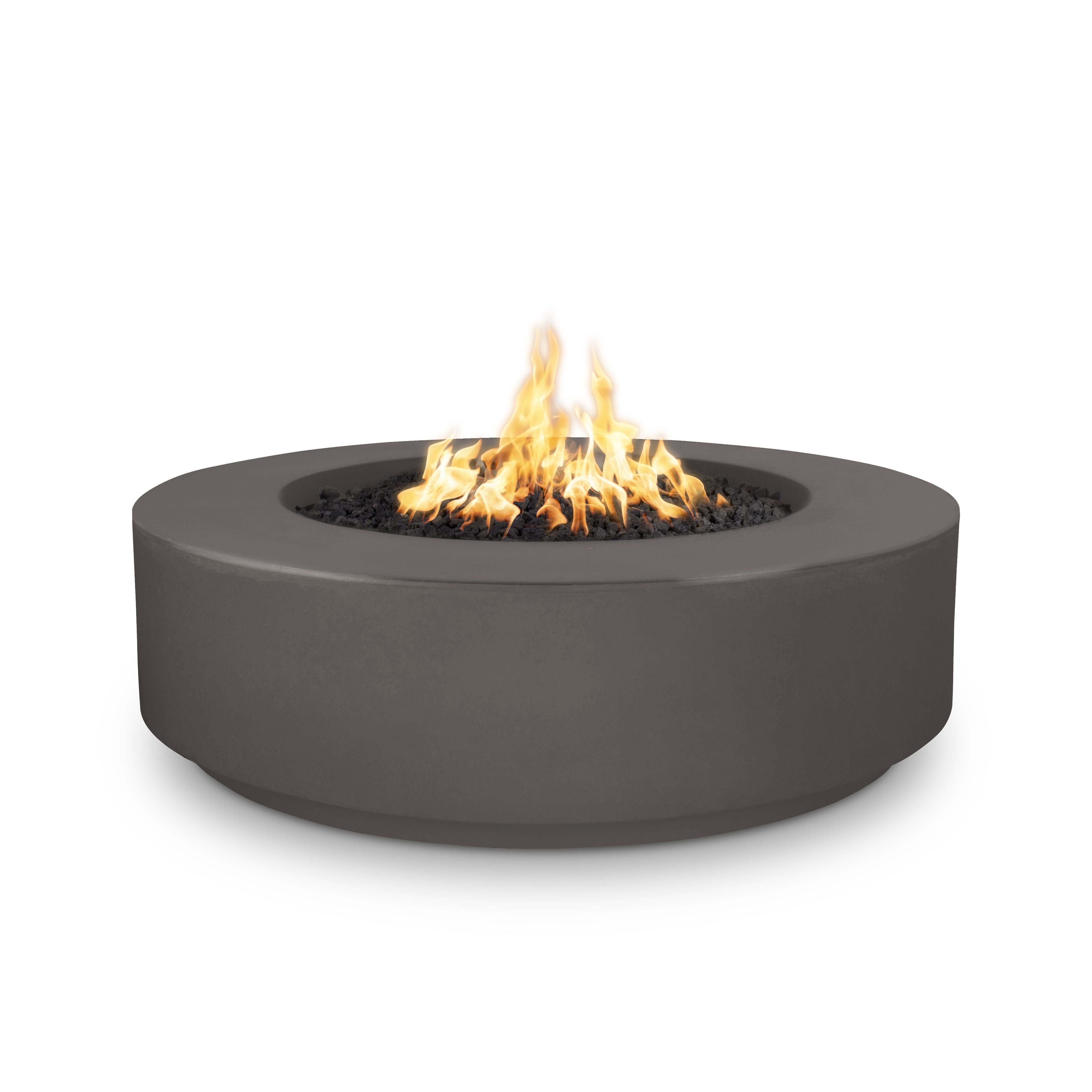 The Outdoor Plus Florence Fire Pit - GFRC Concrete – 12″ Tall