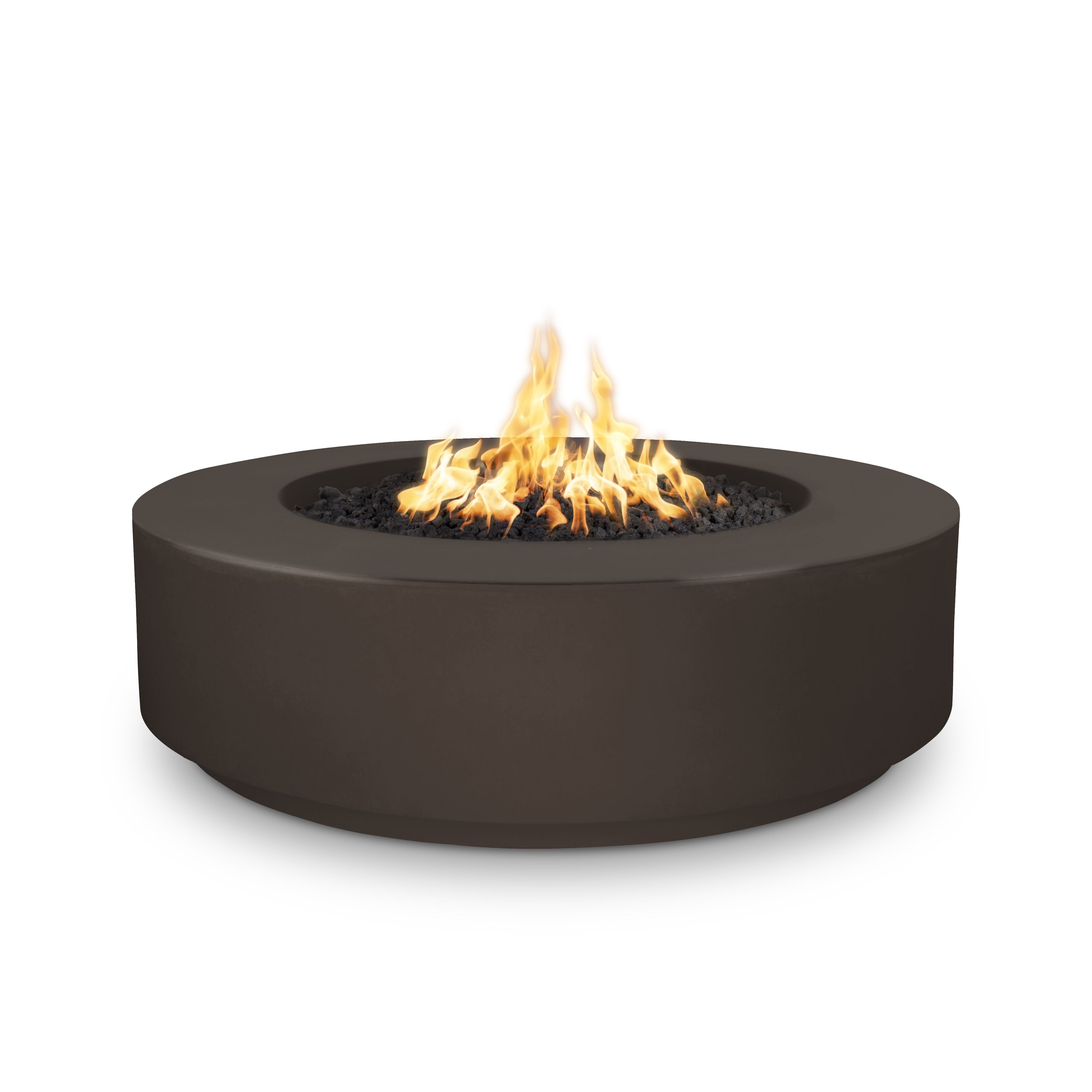 The Outdoor Plus Florence Fire Pit - GFRC Concrete – 12″ Tall