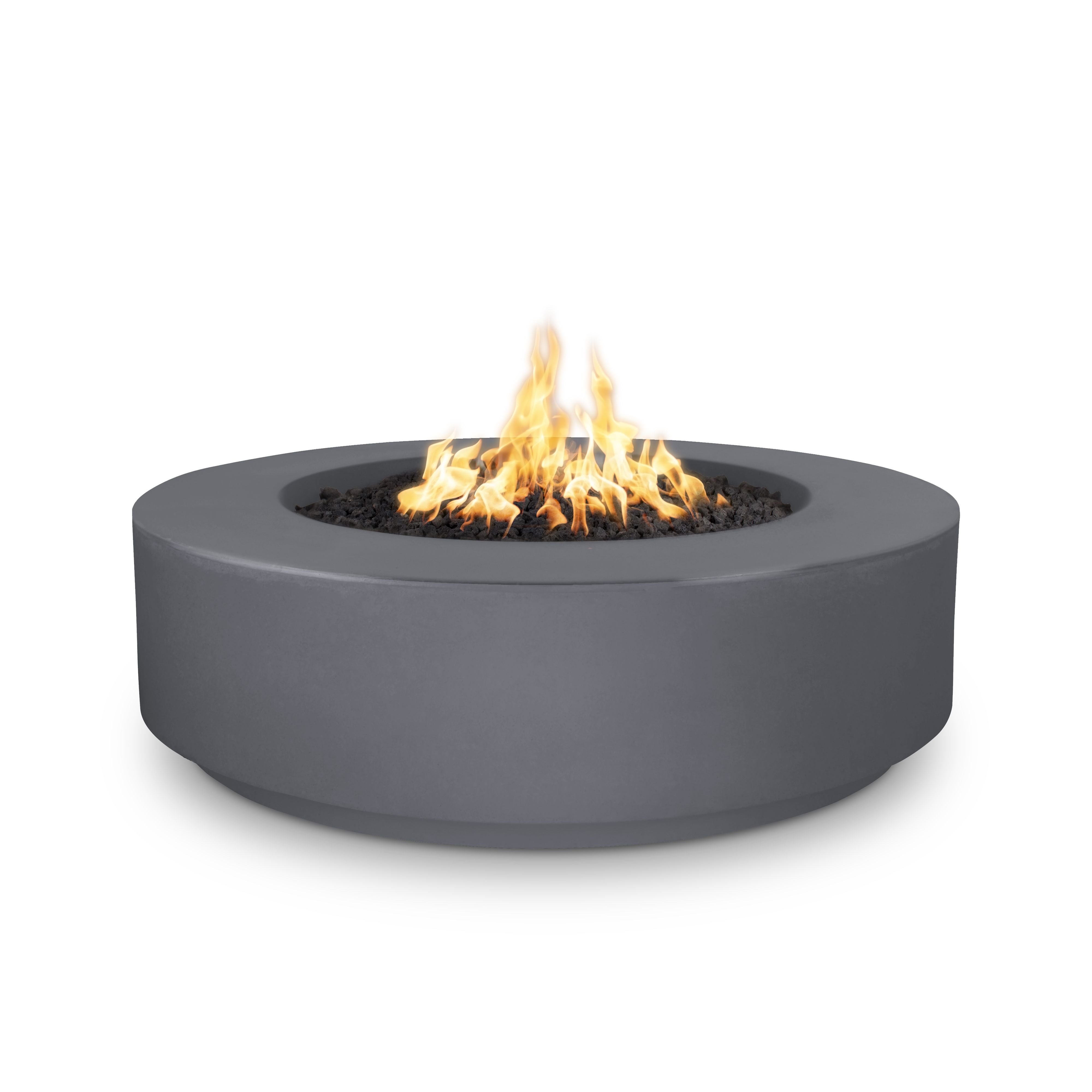 The Outdoor Plus Florence Fire Pit - GFRC Concrete – 12″ Tall