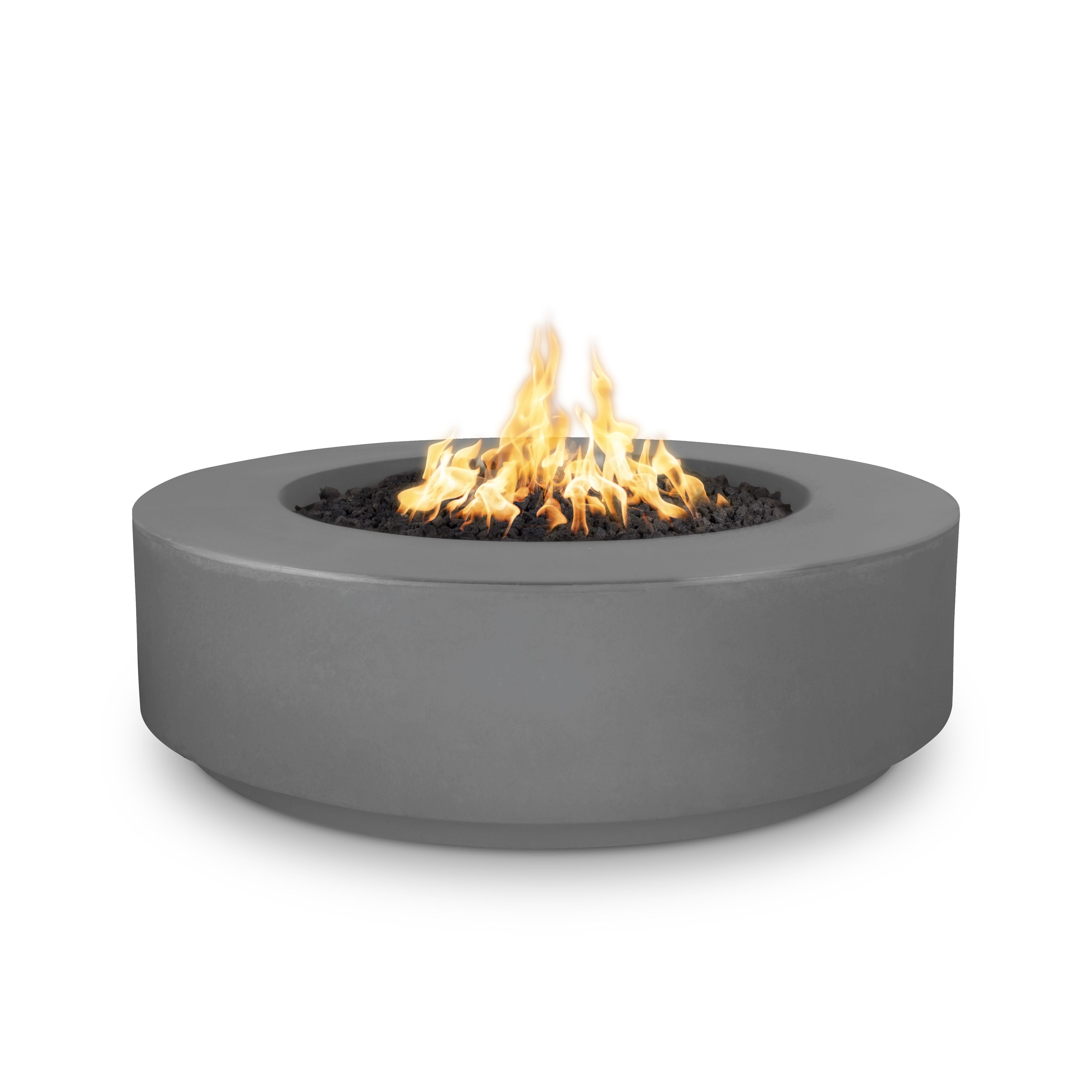 The Outdoor Plus Florence Fire Pit - GFRC Concrete – 12″ Tall