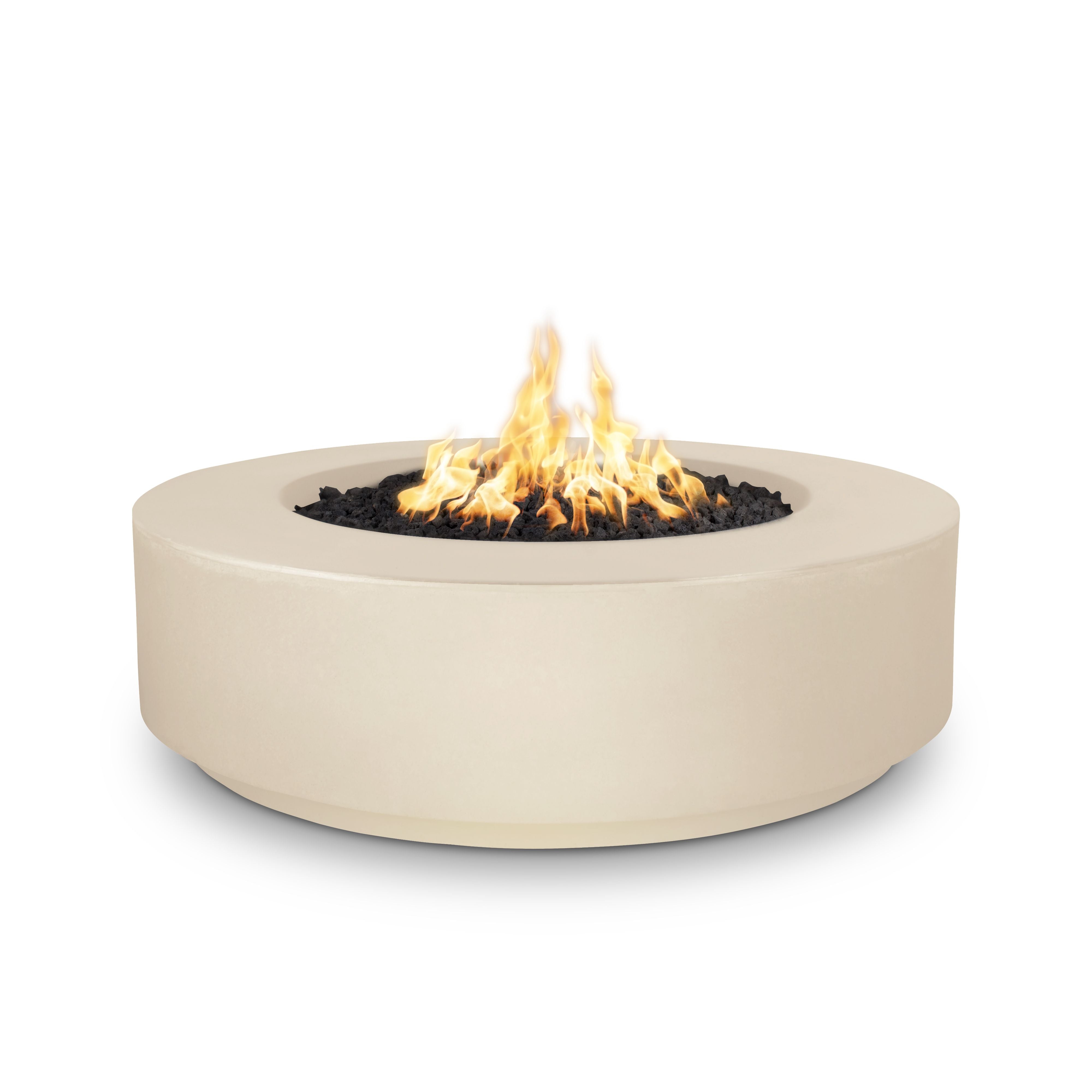 The Outdoor Plus Florence Fire Pit - GFRC Concrete – 12″ Tall