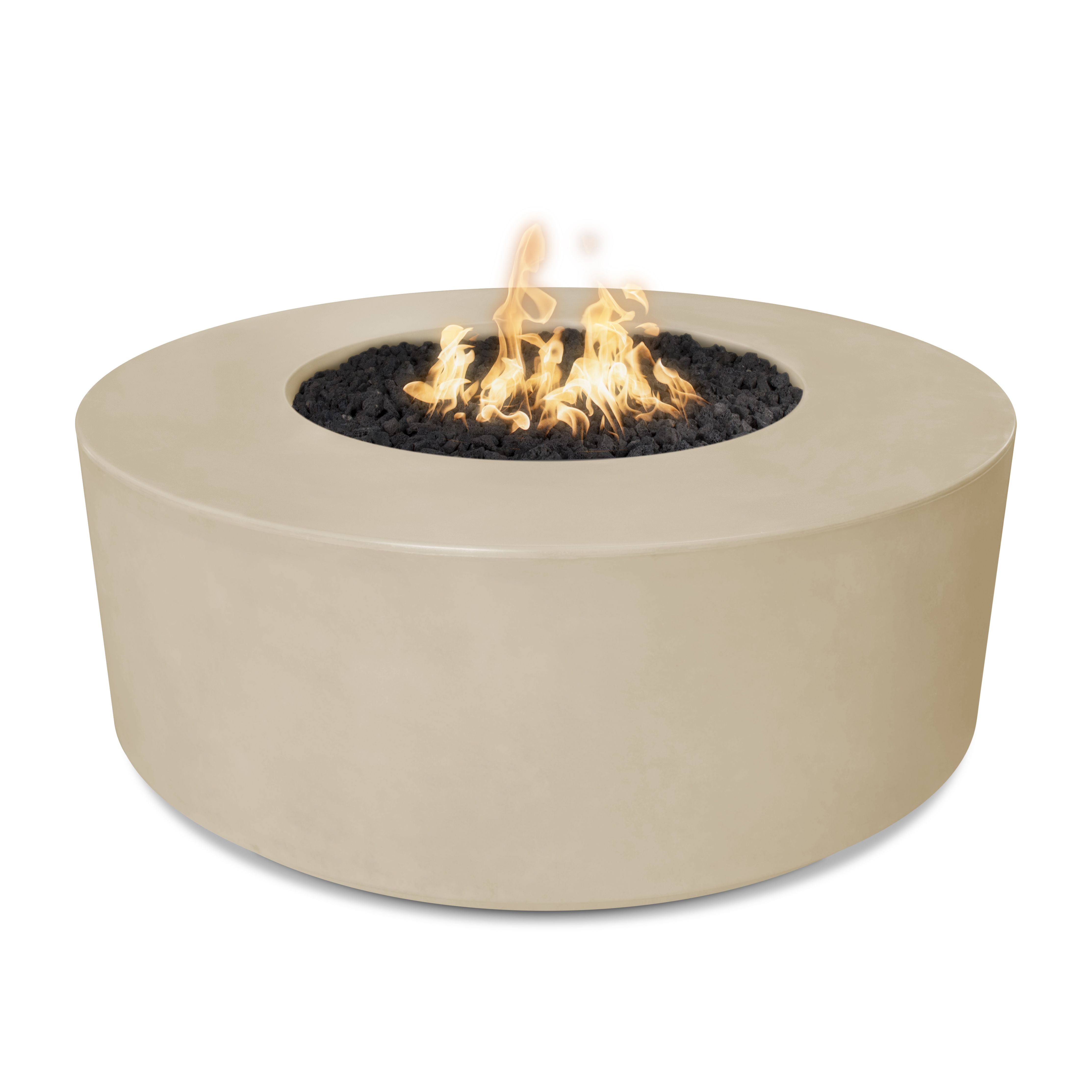 The Outdoor Plus Florence Fire Pit - GFRC Concrete – 20″ Tall