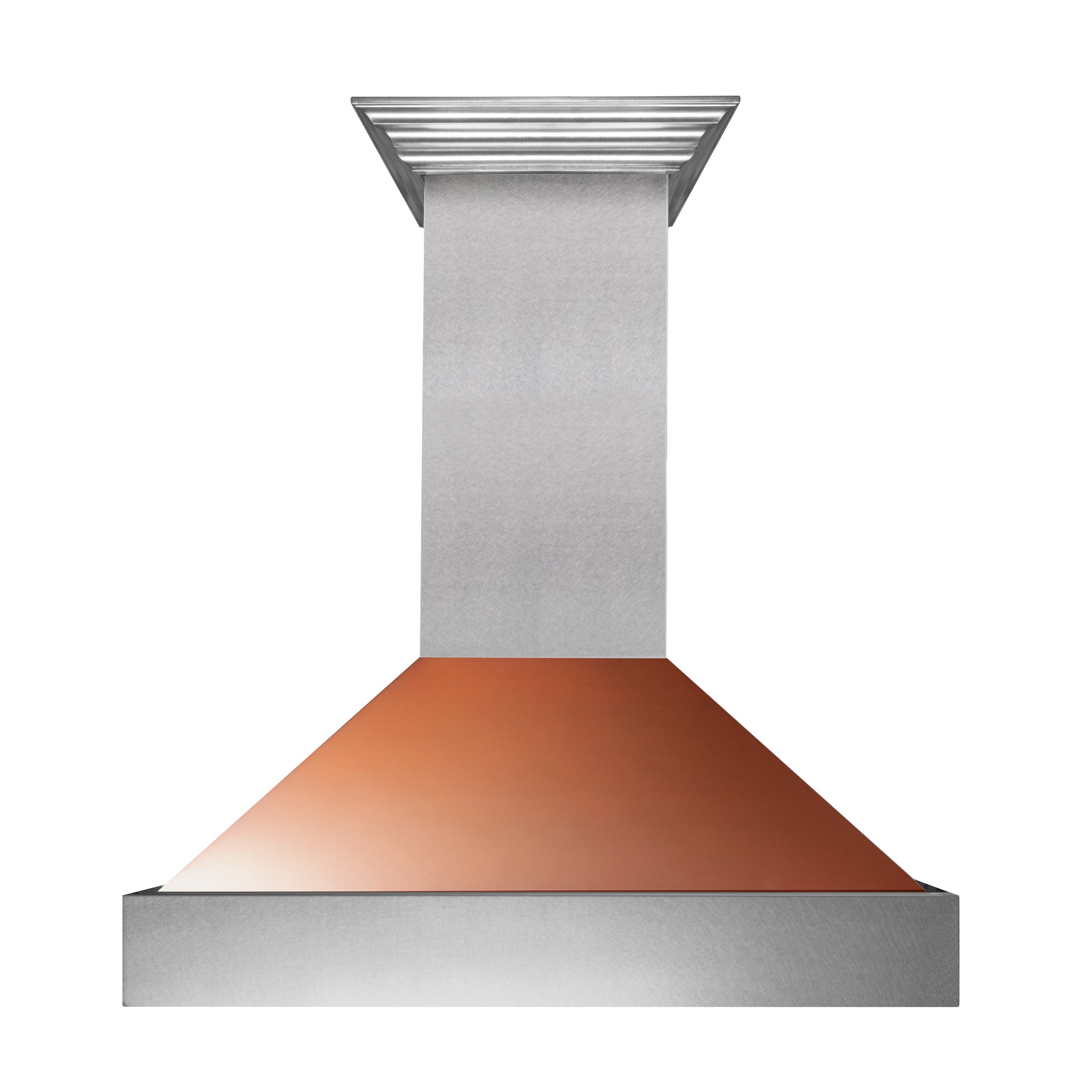 ZLINE Ducted DuraSnow® Stainless Steel Range Hood with Copper Shell (8654C)