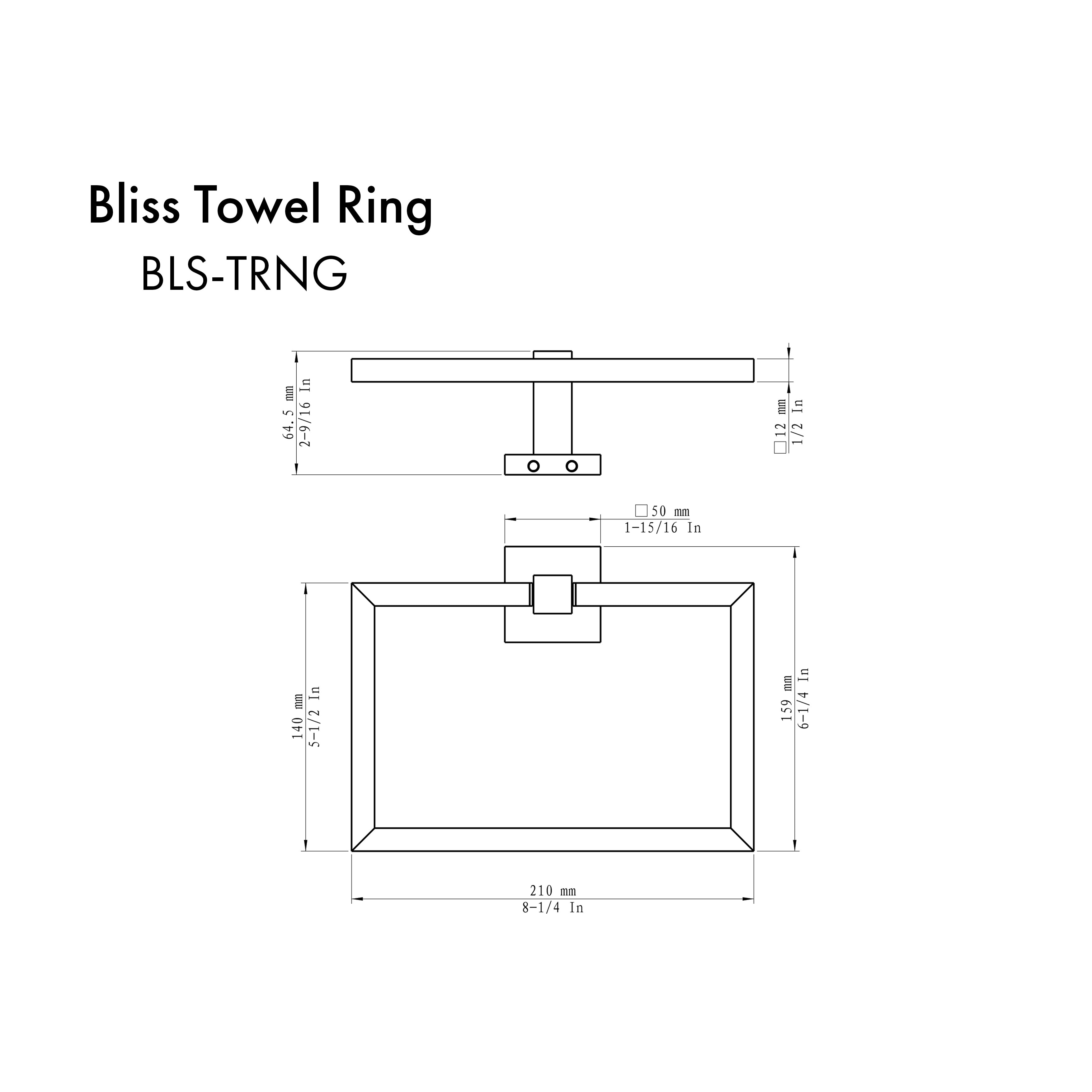 ZLINE Bliss Towel Ring in Chrome (BLS-TRNG-CH)