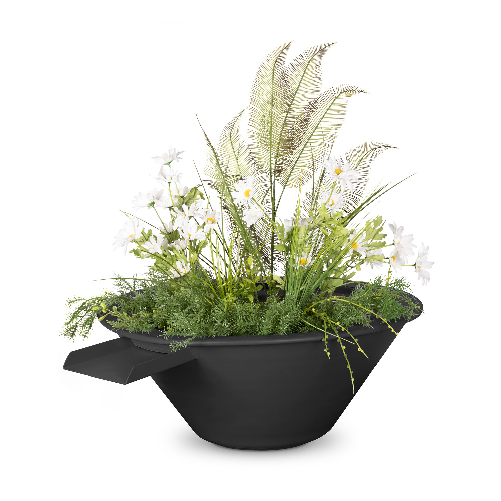 CAZO PLANTER & WATER BOWL – METAL POWDER COAT