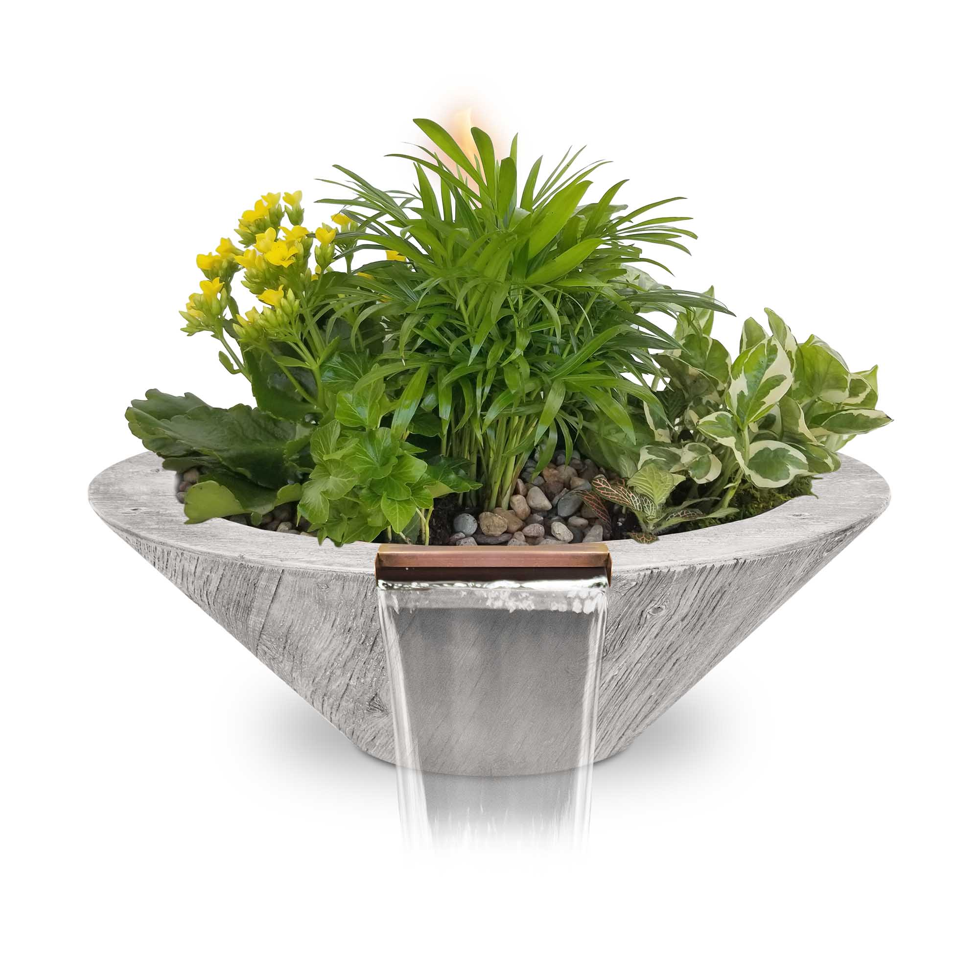 CAZO PLANTER & WATER BOWL – GFRC WOOD GRAIN