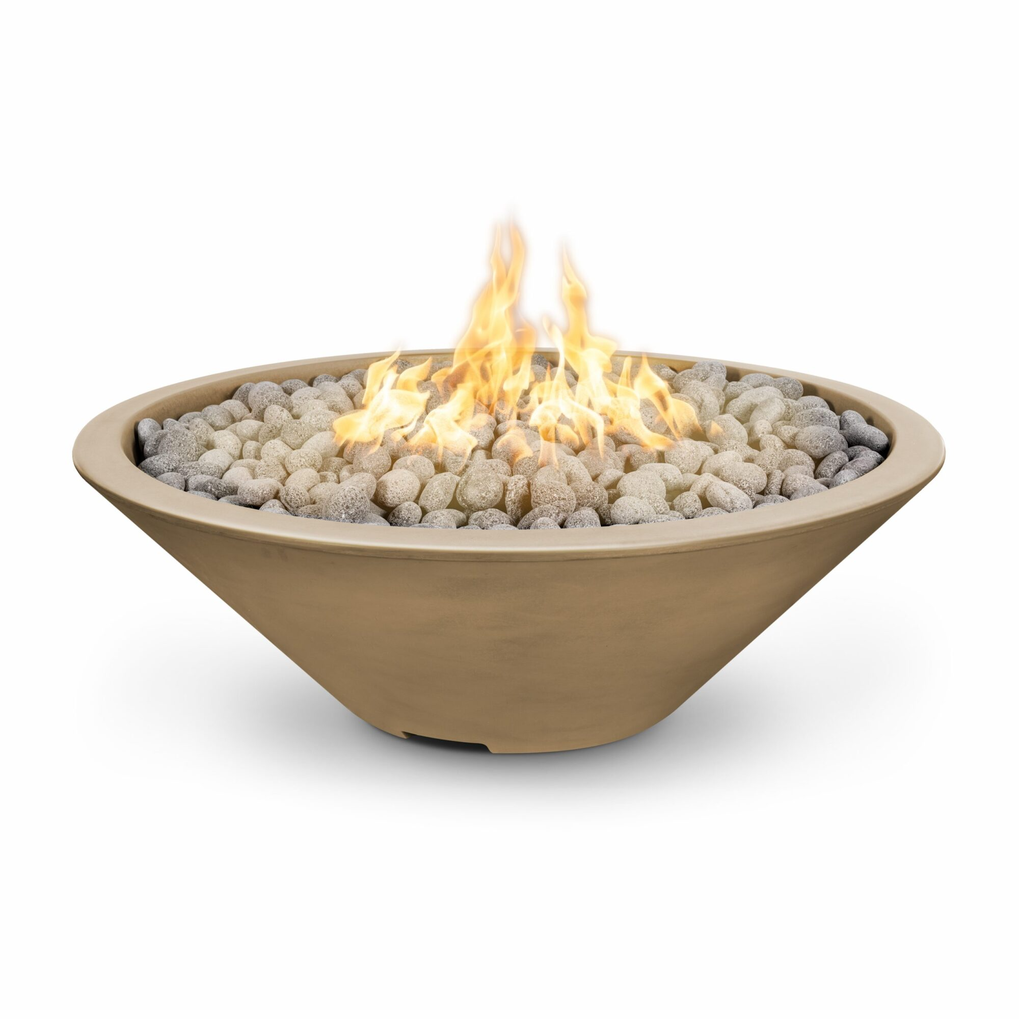 The Outdoor Plus Cazo Fire Pit - Narrow Ledge - GFR Concrete & Metal Powder Coat