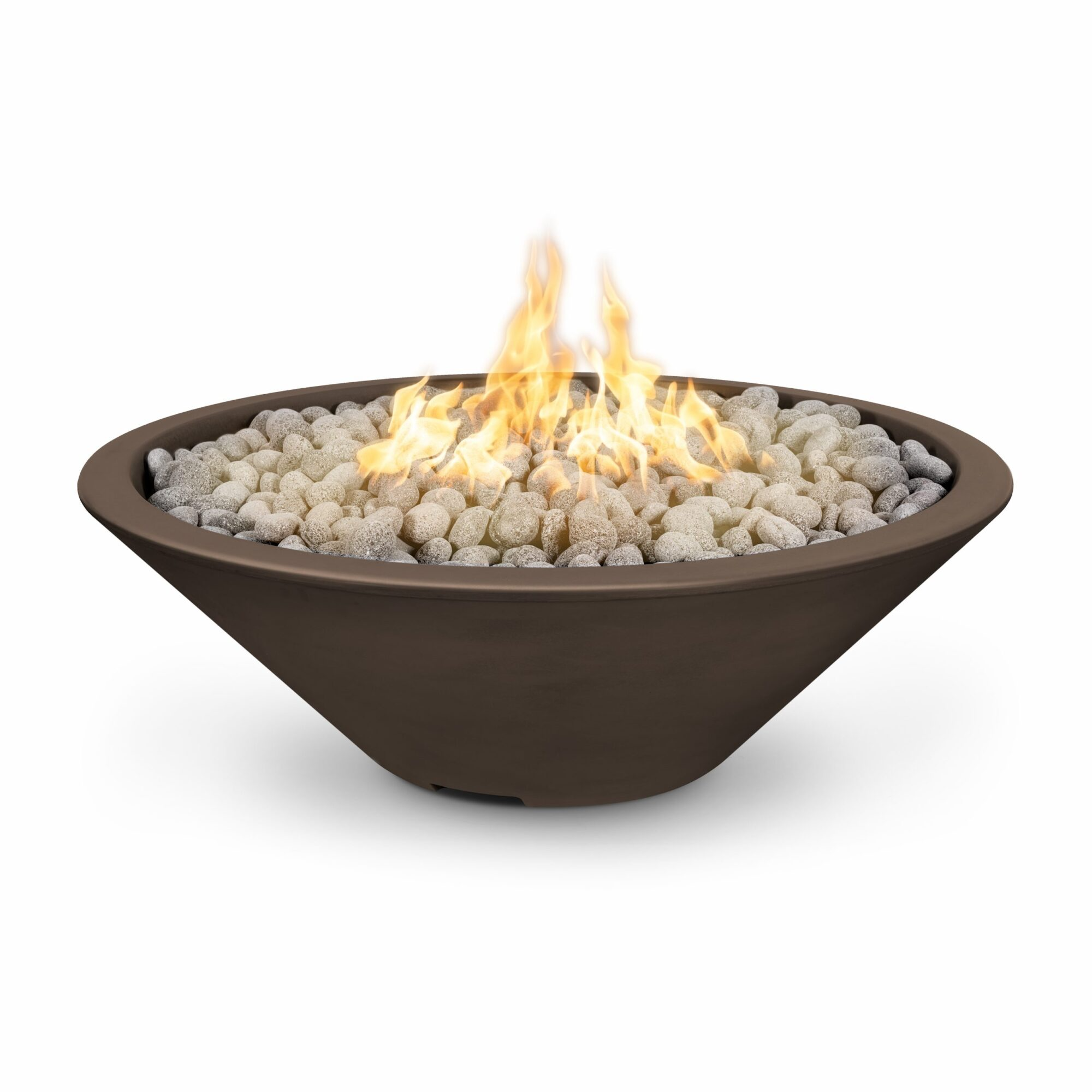 The Outdoor Plus Cazo Fire Pit - Narrow Ledge - GFR Concrete & Metal Powder Coat