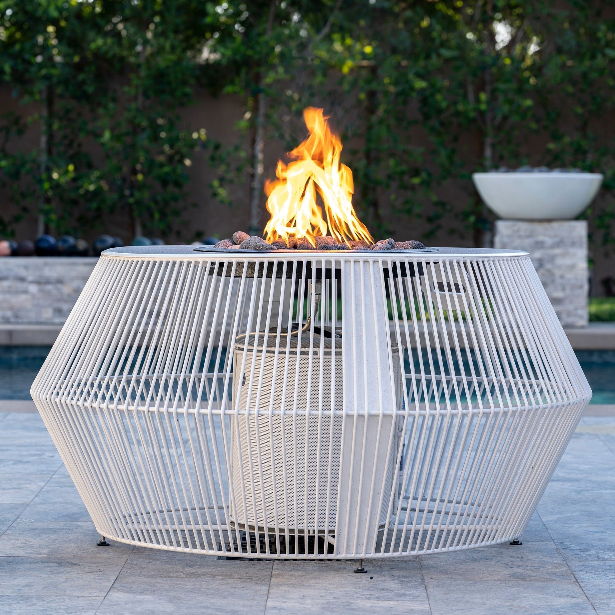 The Outdoor Plus Cesto Fire Pit - Black & White Collection