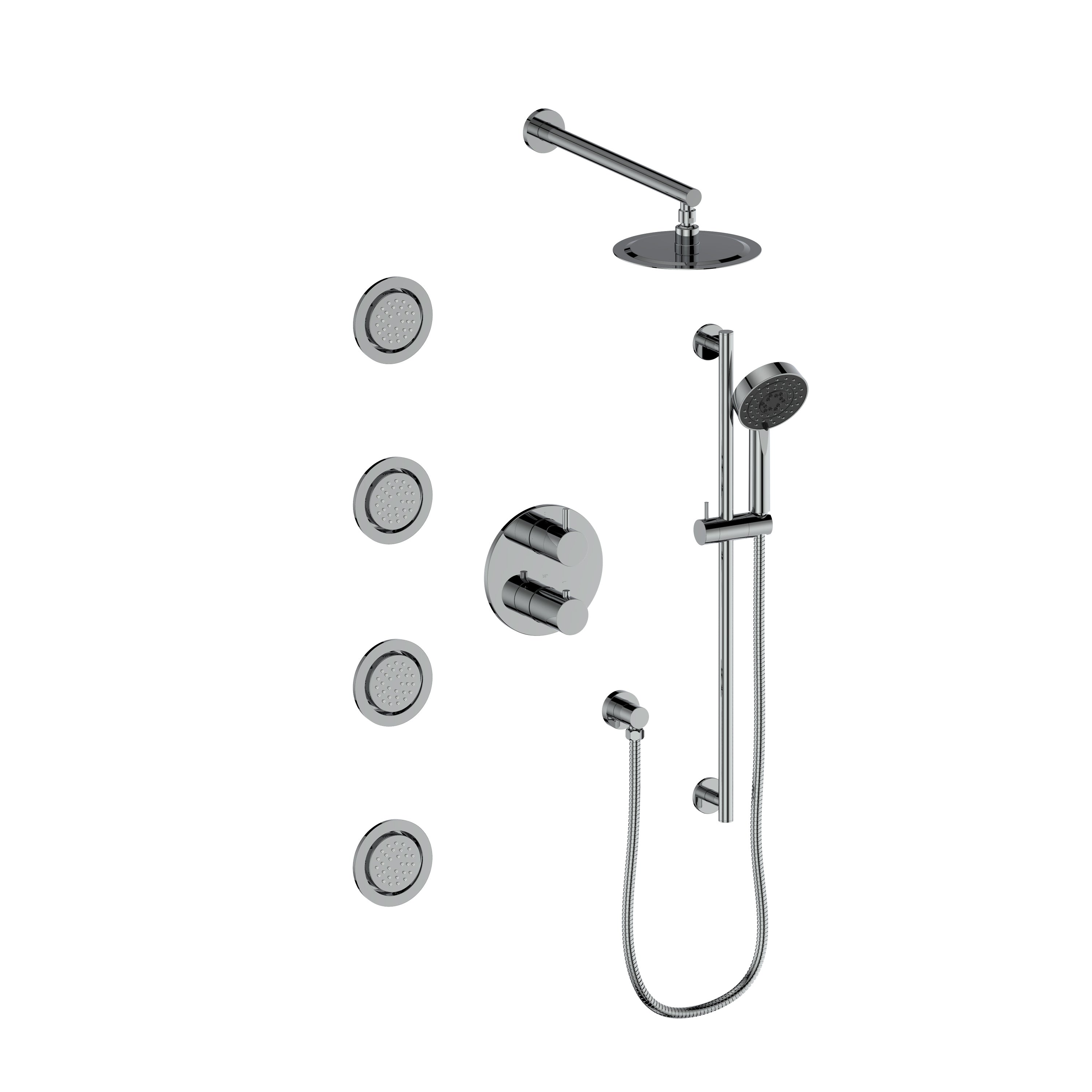 ZLINE Emerald Bay Thermostatic Shower System with Body Jets (EMBY-SHS-T3)