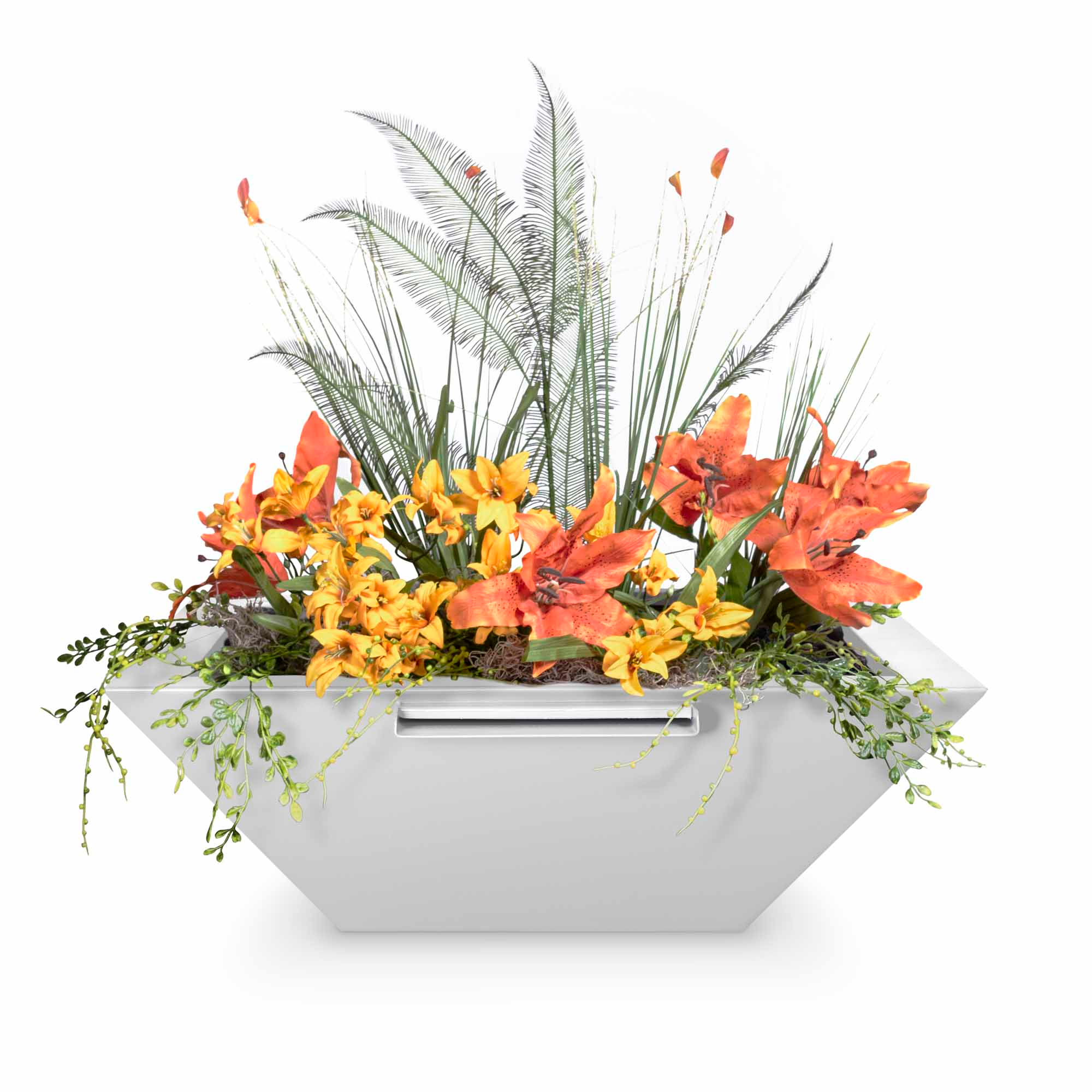 MAYA PLANTER & WATER BOWL – POWDER COATED STEEL