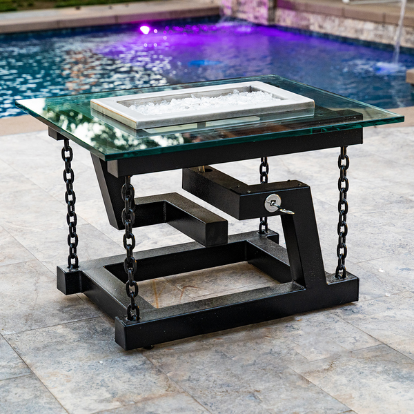 NEWTON POWDER COATED FIRE PIT – CHAIN SUPPORT