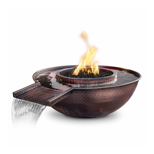 SEDONA FIRE & WATER BOWL COPPER GRAVITY SPILL