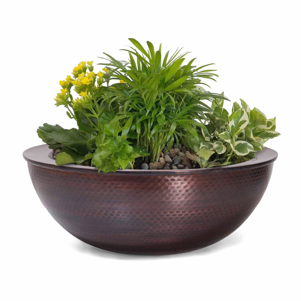 SEDONA PLANTER BOWL – HAMMERED PATINA COPPER