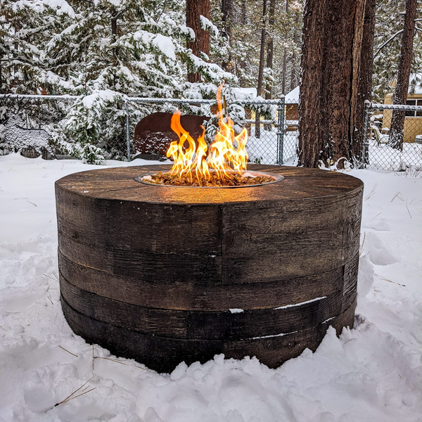 The Outdoor Plus Sequoia Wood Grain Fire Pit