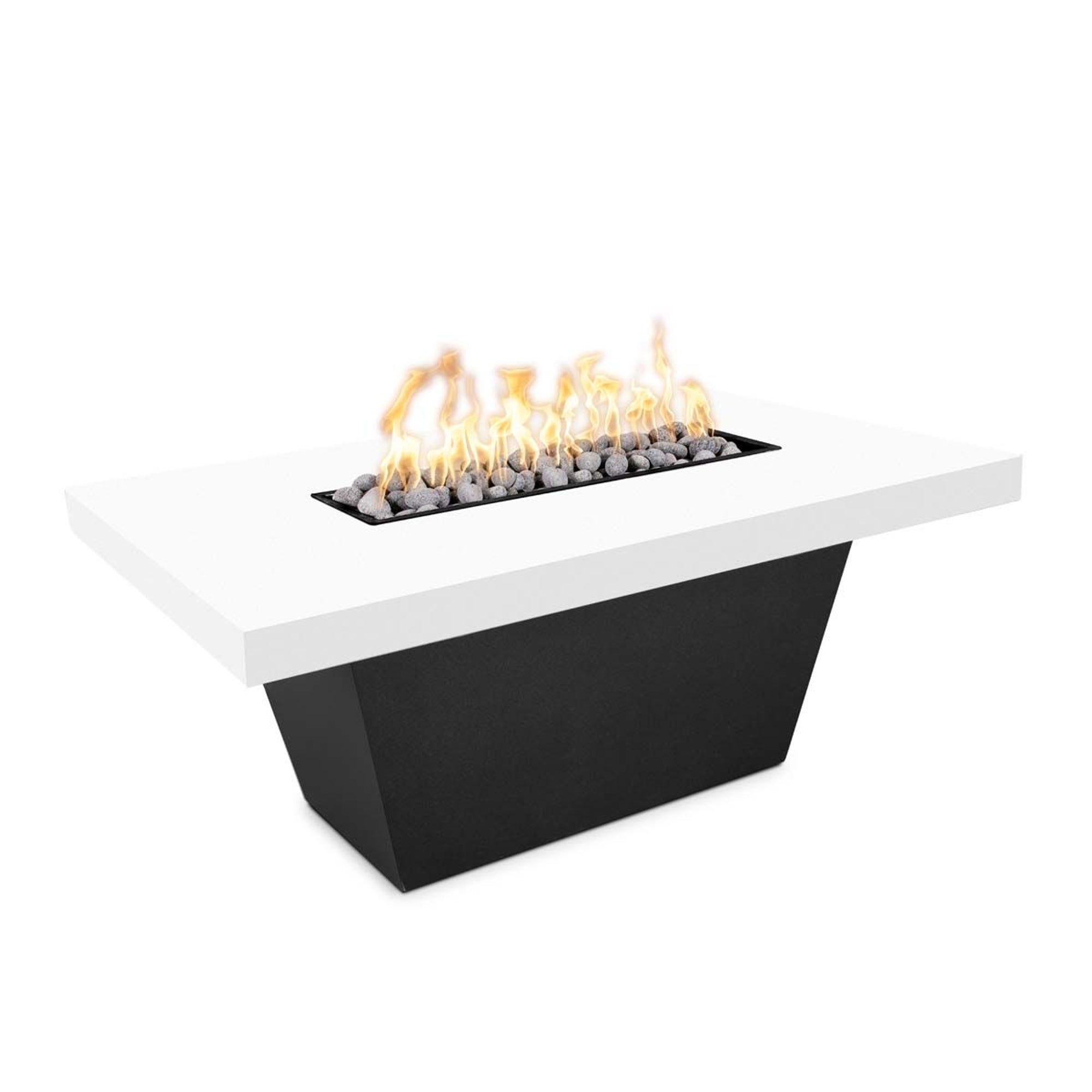 The Outdoor Plus Tacoma Slate Fire Table - GFRC Top & Metal Powder Coat Base