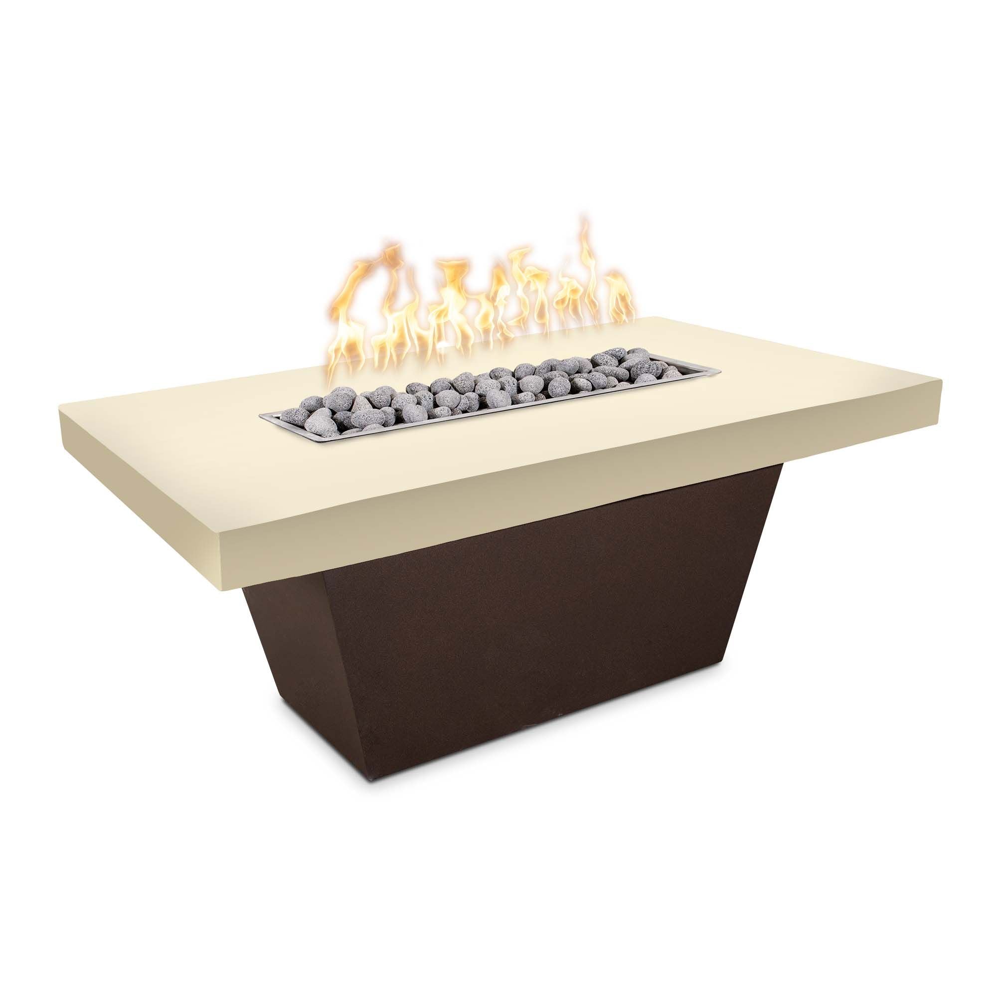 The Outdoor Plus Tacoma Slate Fire Table - GFRC Top & Metal Powder Coat Base