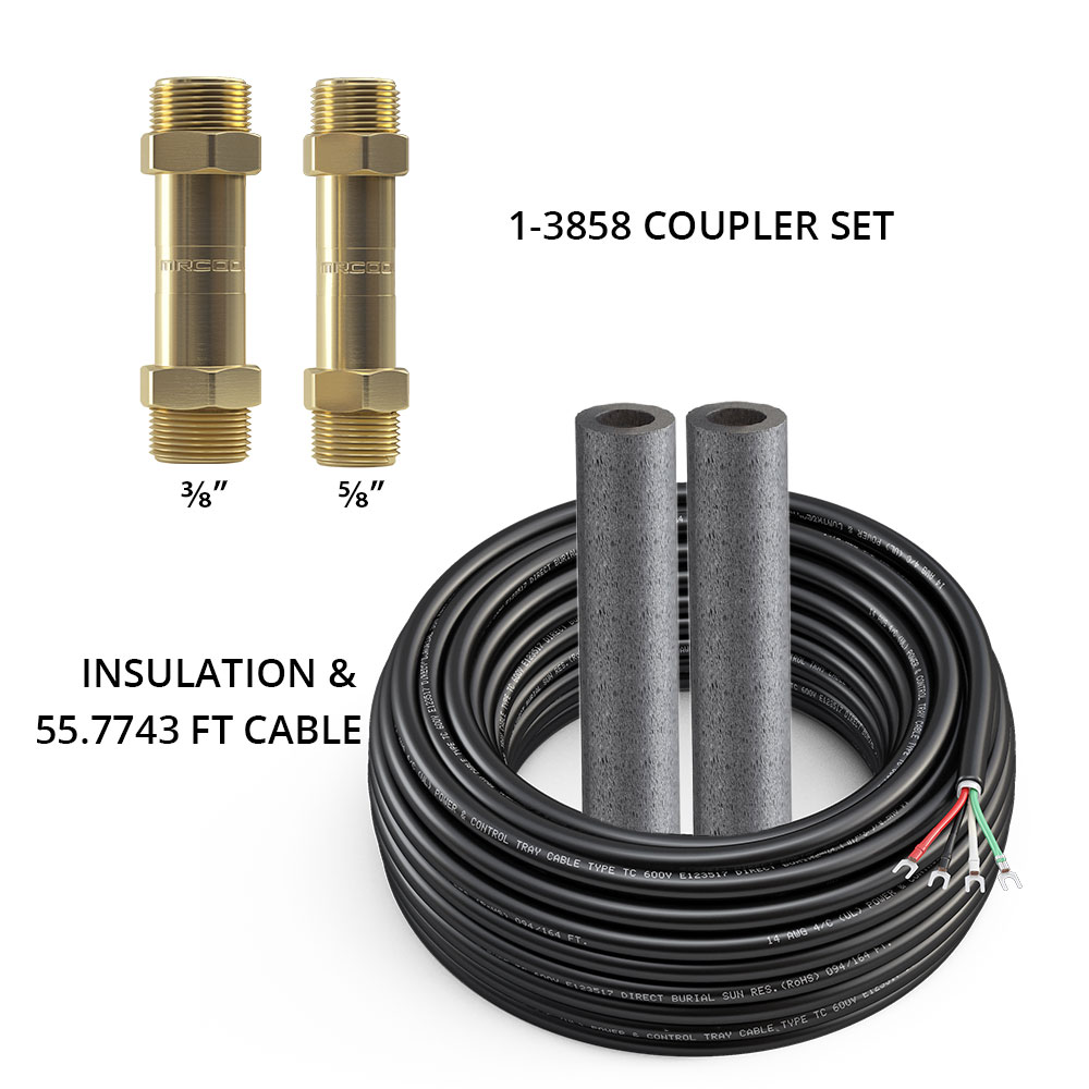 MrCool DIY 3/8 in. + 5/8 in. Couplers for 24K & 36K Line Set w/Communication Wire