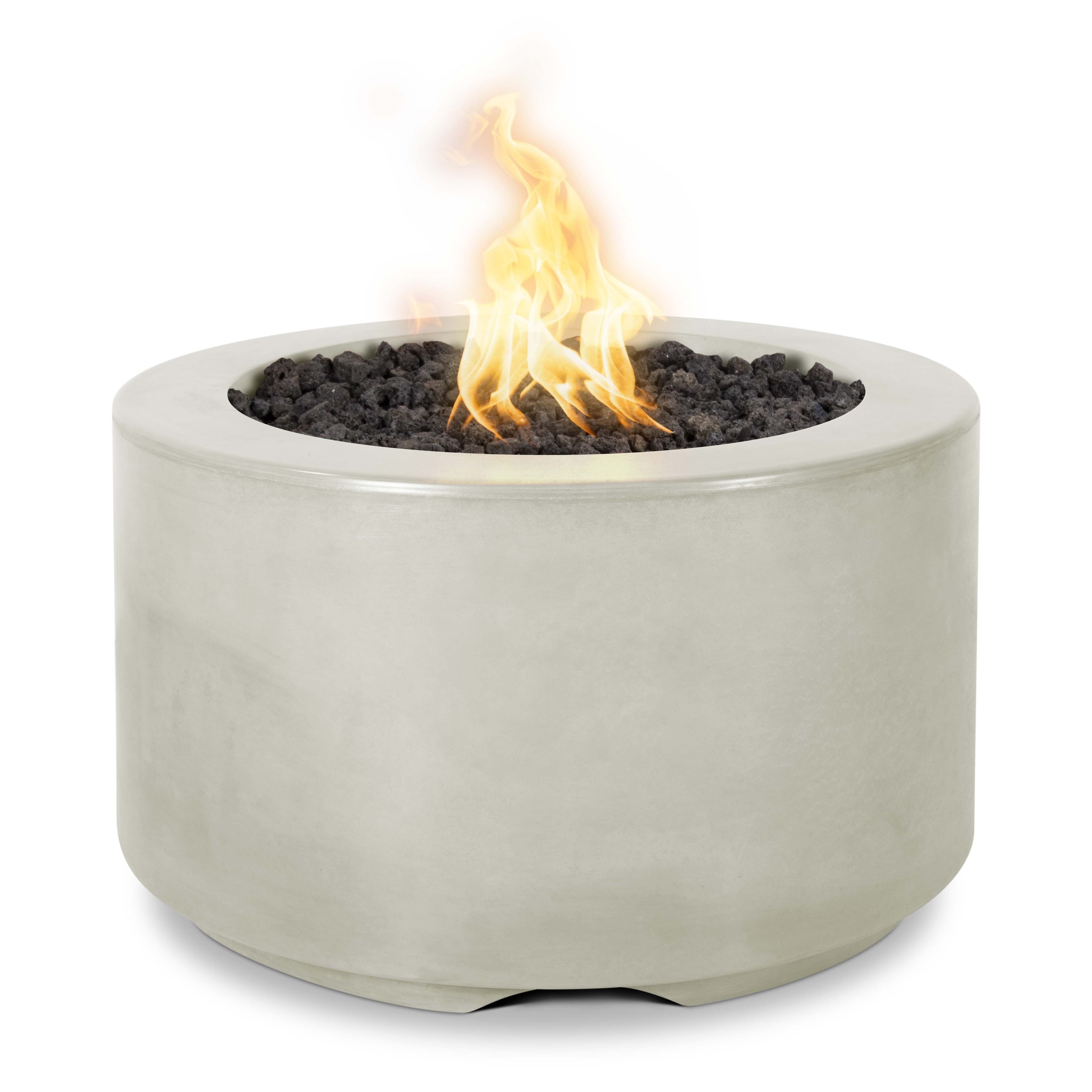 The Outdoor Plus Florence Fire Pit - GFRC Concrete – 18″ Tall