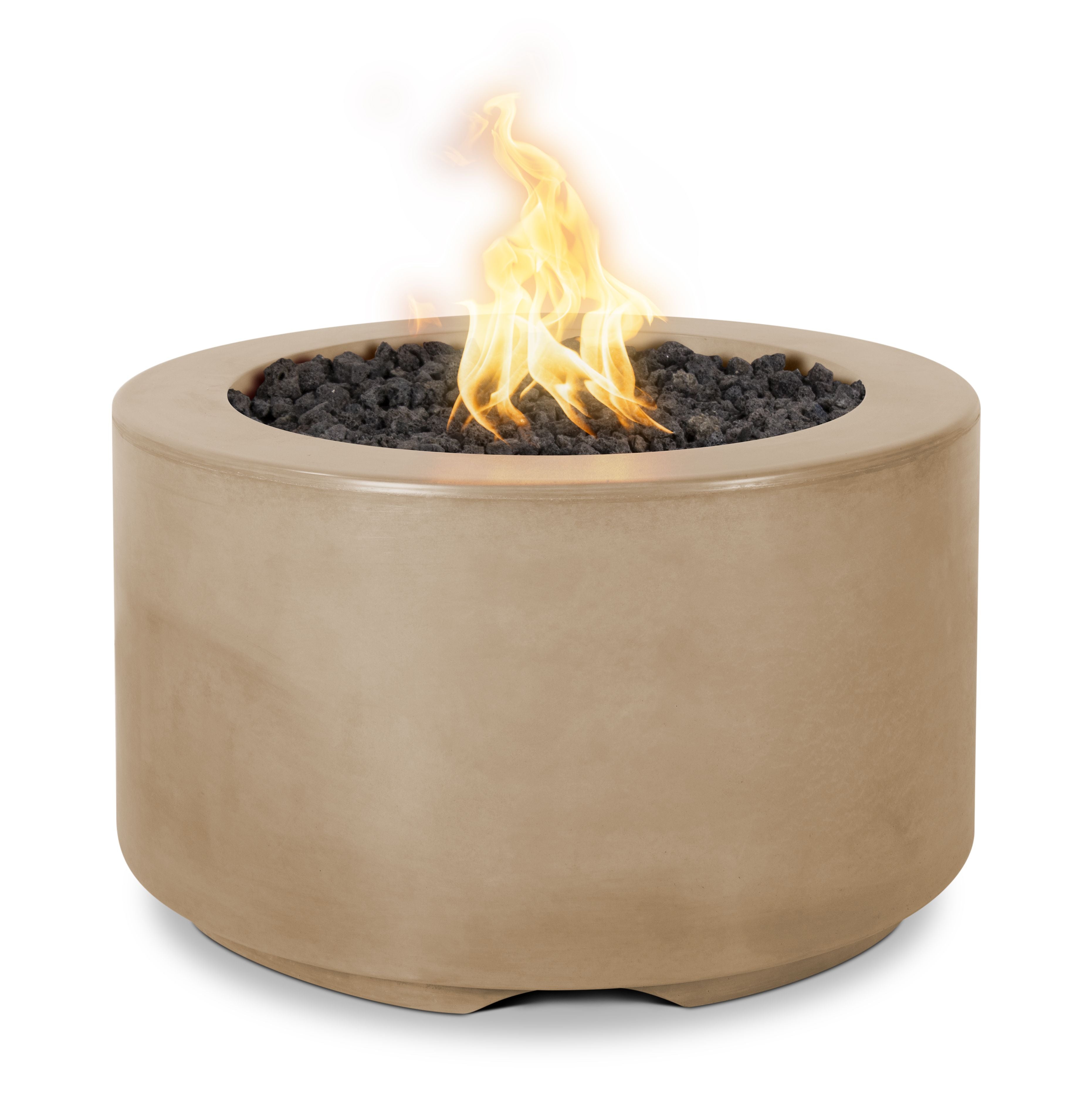 The Outdoor Plus Florence Fire Pit - GFRC Concrete – 18″ Tall