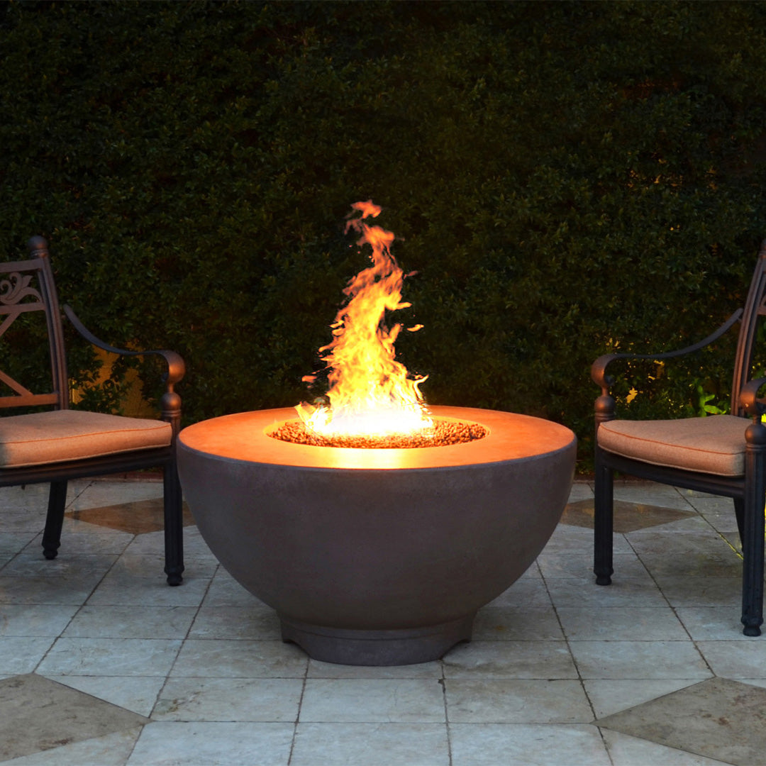 The Outdoor Plus 37″ Sienna Concrete Fire Pit