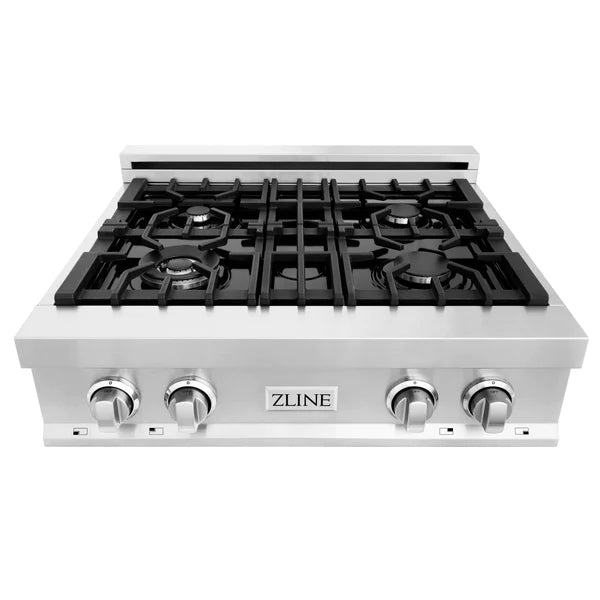 ZLINE 30" Porcelain Gas Stovetop with 4 Gas Burners (RT30)