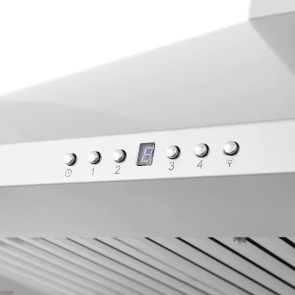 ZLINE Wall Mount Range Hood in Stainless Steel with Built-in CrownSound® Bluetooth Speakers (KF1CRN-BT)