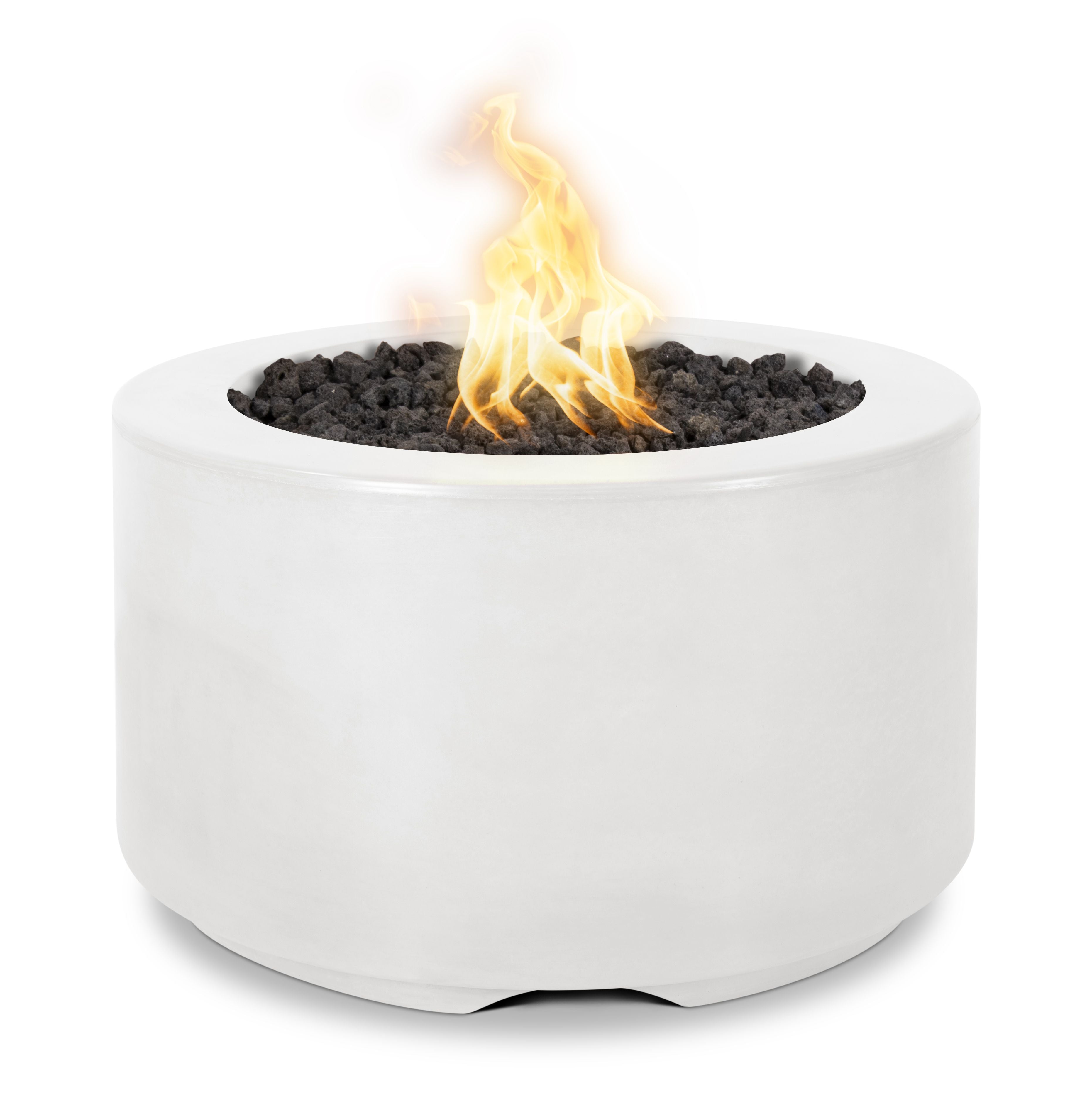 The Outdoor Plus Florence Fire Pit - GFRC Concrete – 18″ Tall