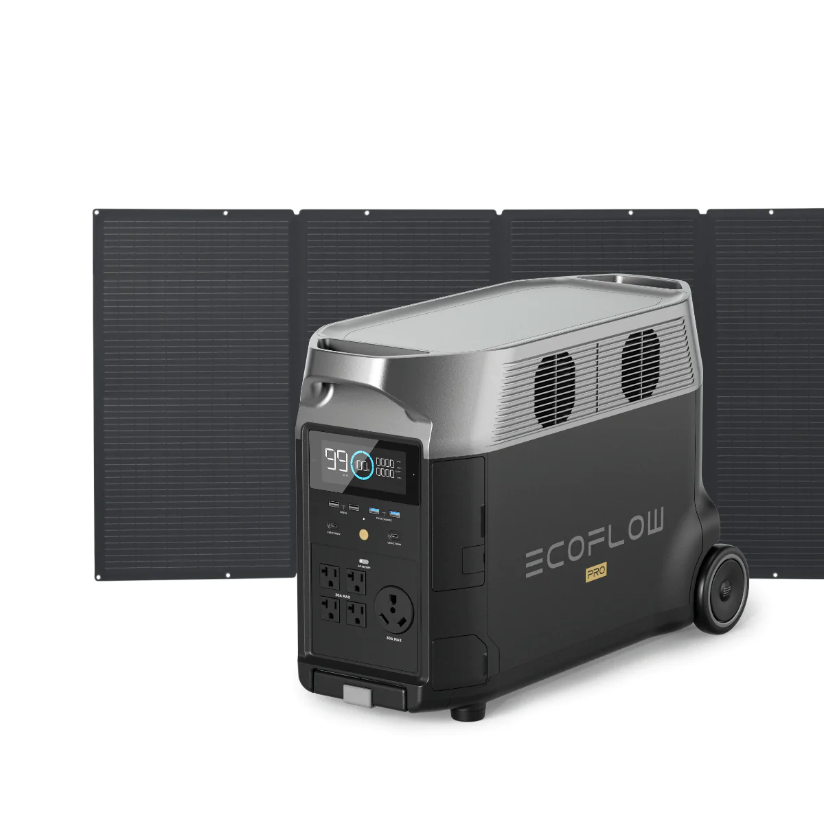 EcoFlow DELTA Pro + 400W Portable Solar Panel