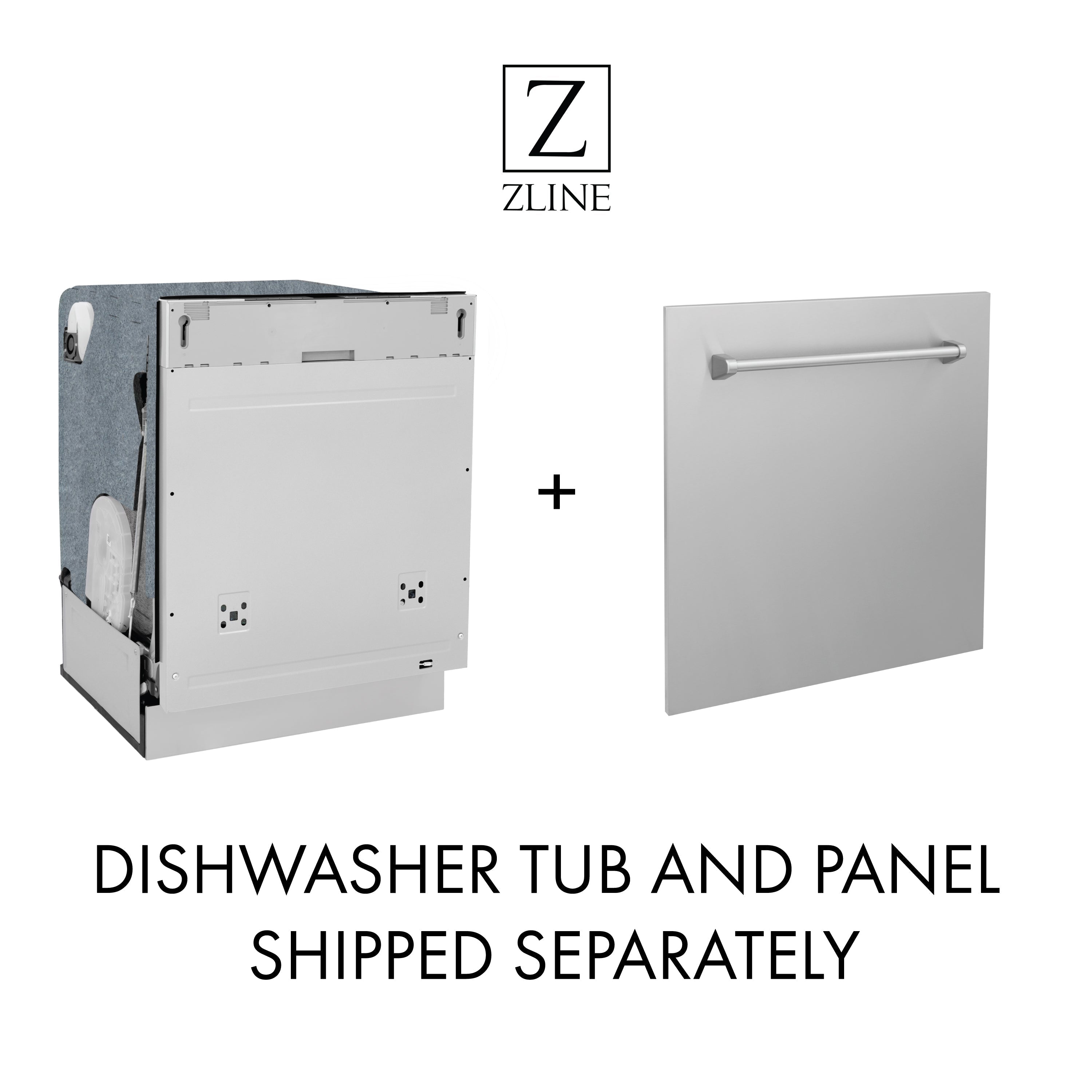 ZLINE Autograph Edition 24" 3rd Rack Top Touch Control Tall Tub Dishwasher in White Matte with Accent Handle, 51dBa (DWMTZ-WM-24)