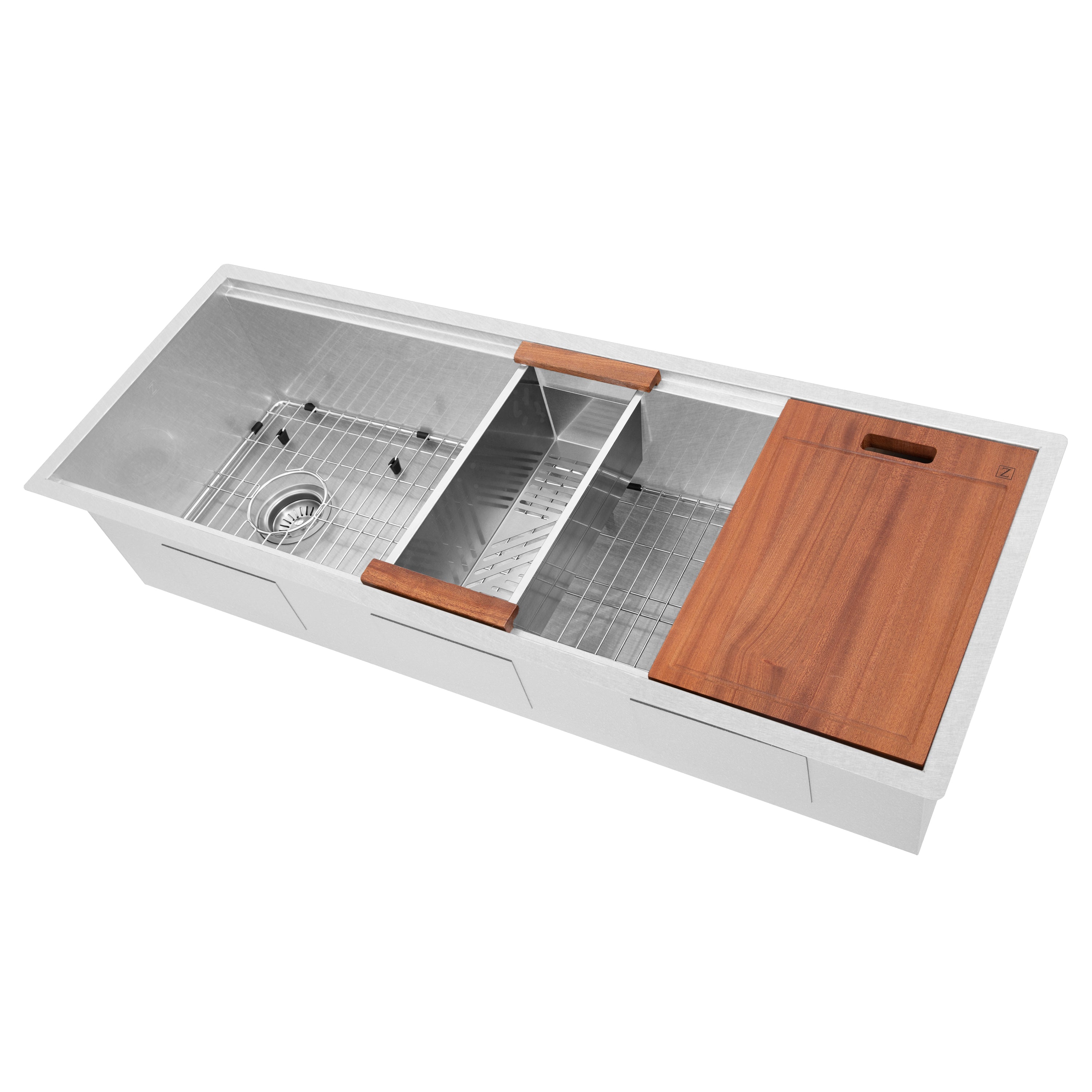 ZLINE 45" Garmisch Undermount Single Bowl Kitchen Sink with Bottom Grid and Accessories (SLS-45)